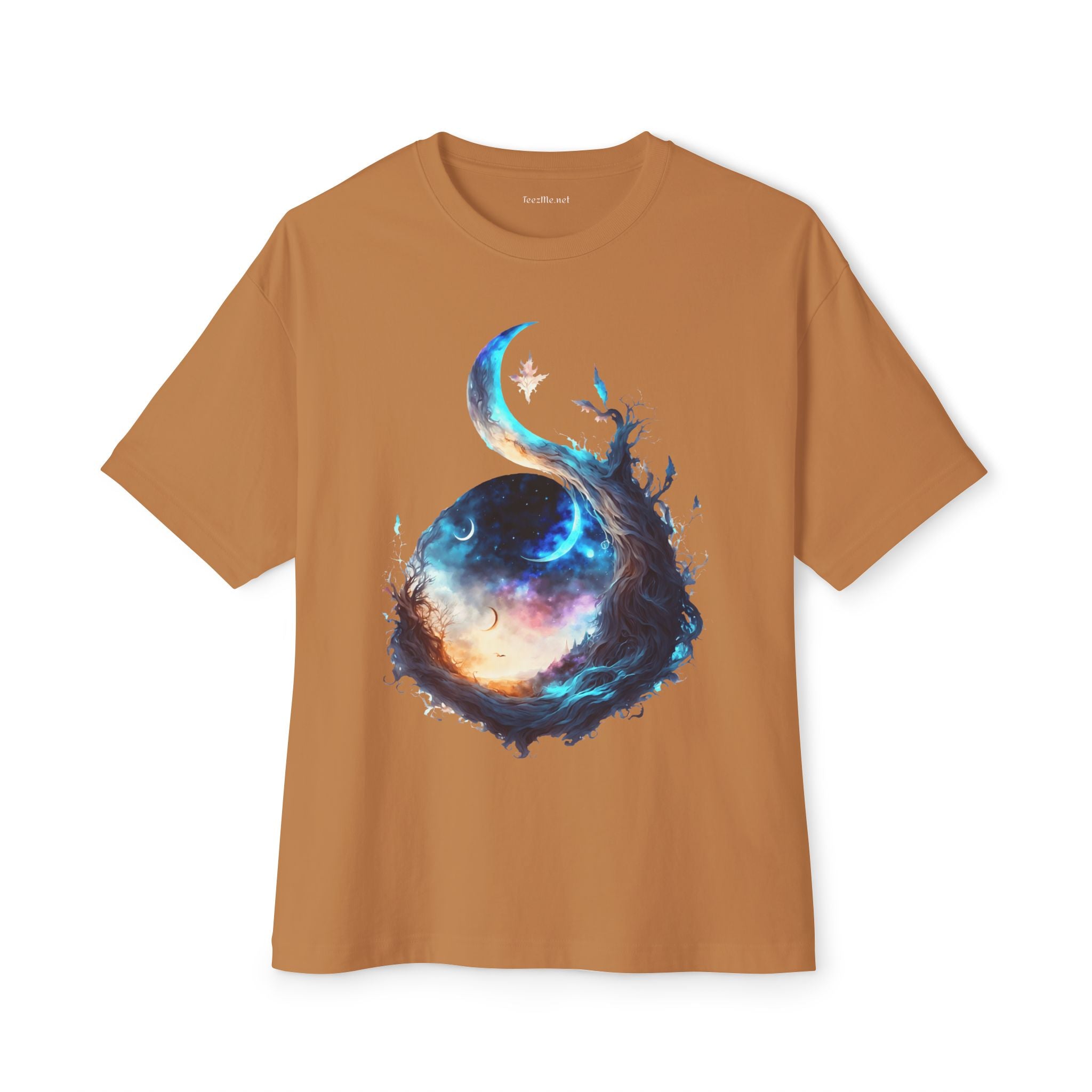Yang Tree and Moon - Unisex Oversized Boxy Tee