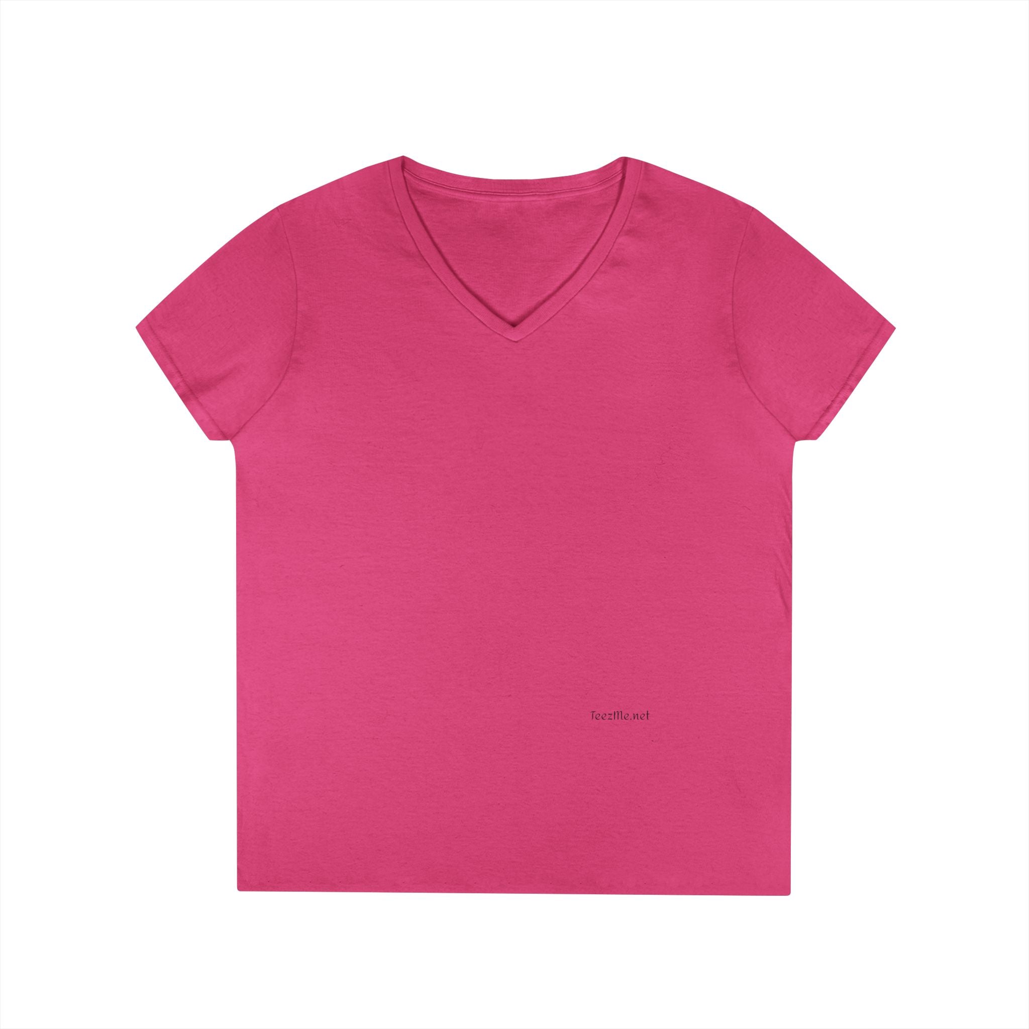 Angel Wings (back) - Ladies' V-Neck T-Shirt 100% cotton