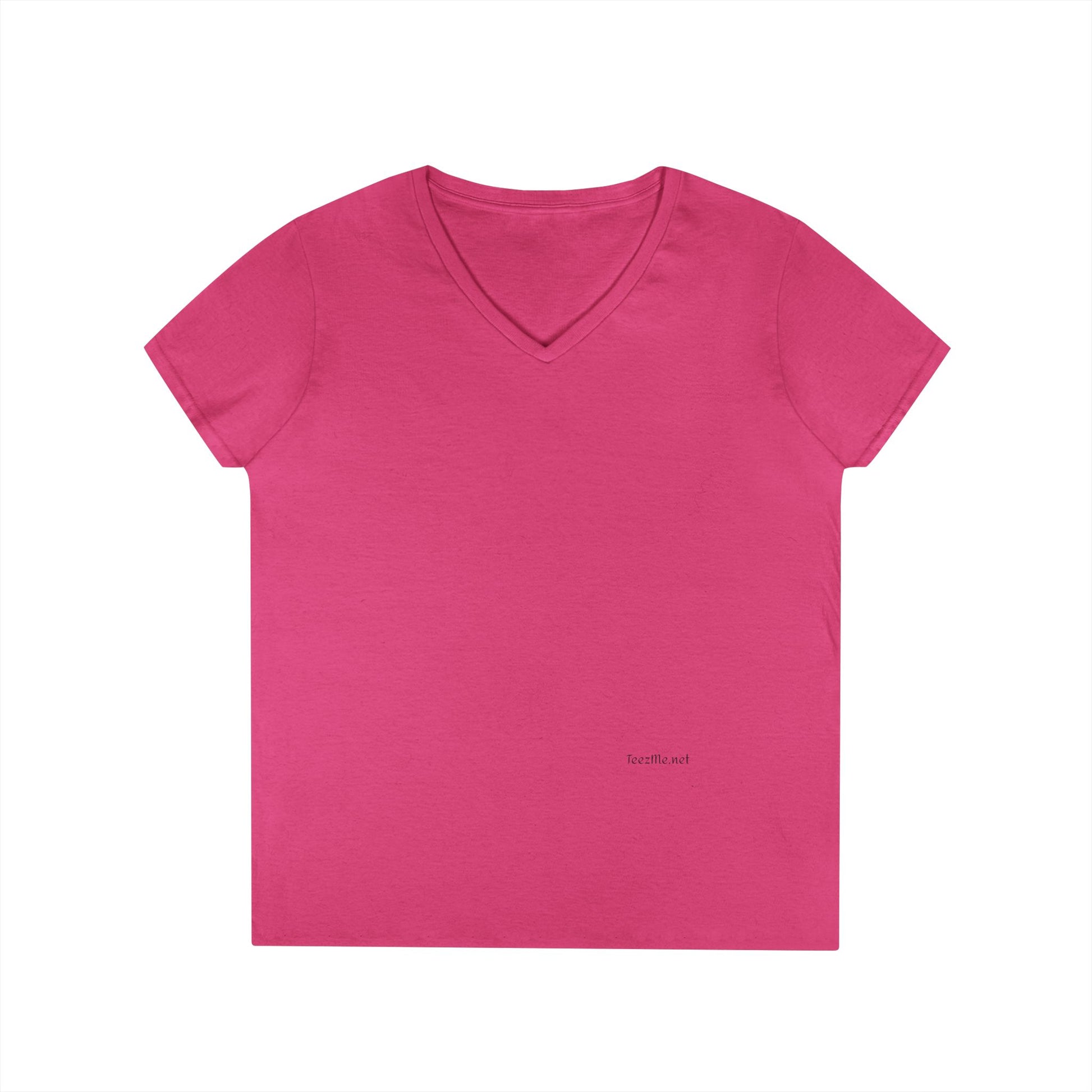Angel Wings (back) - Ladies' V-Neck T-Shirt 100% cotton