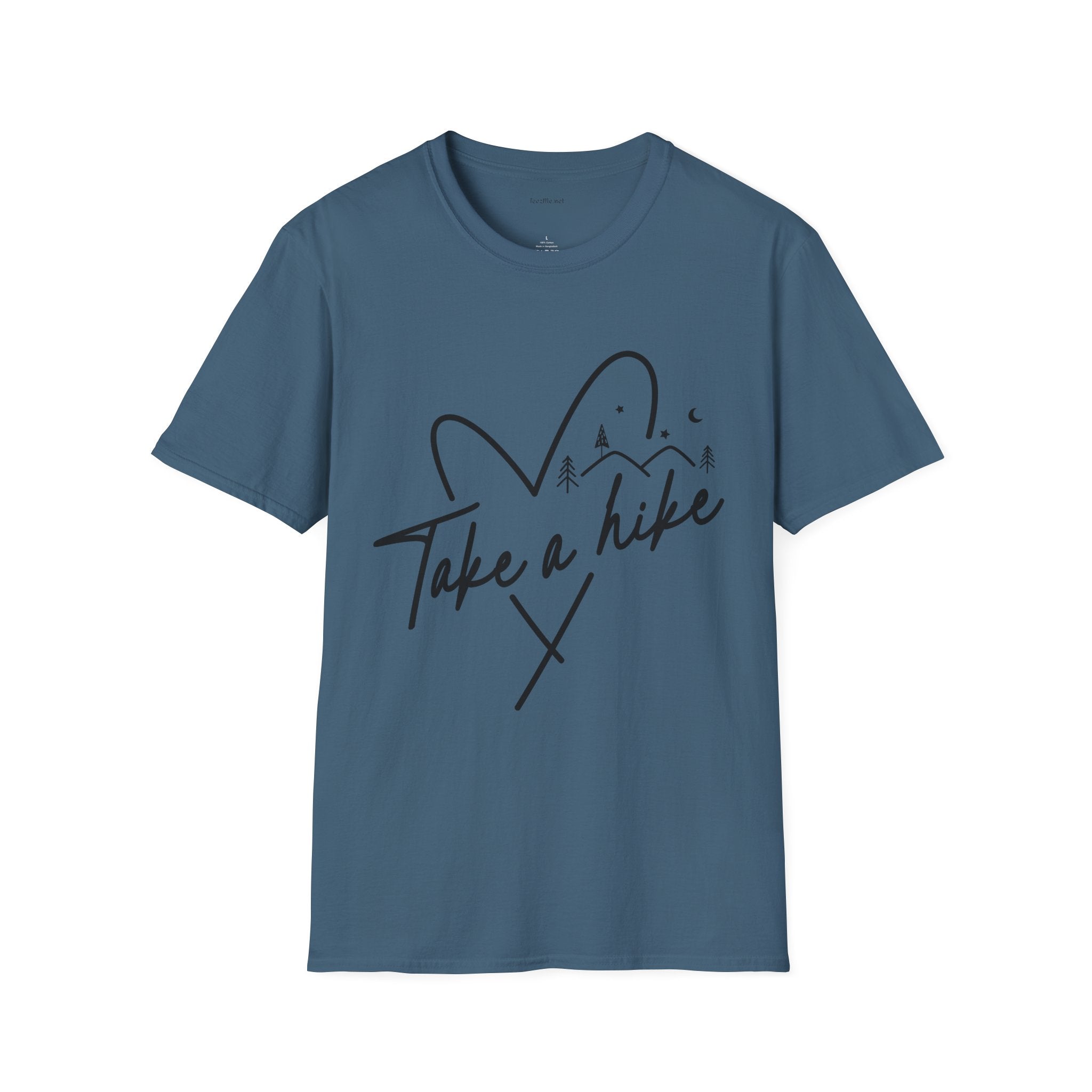 Take a Hike (black) - Unisex Softstyle T-Shirt 100% Cotton Graphic