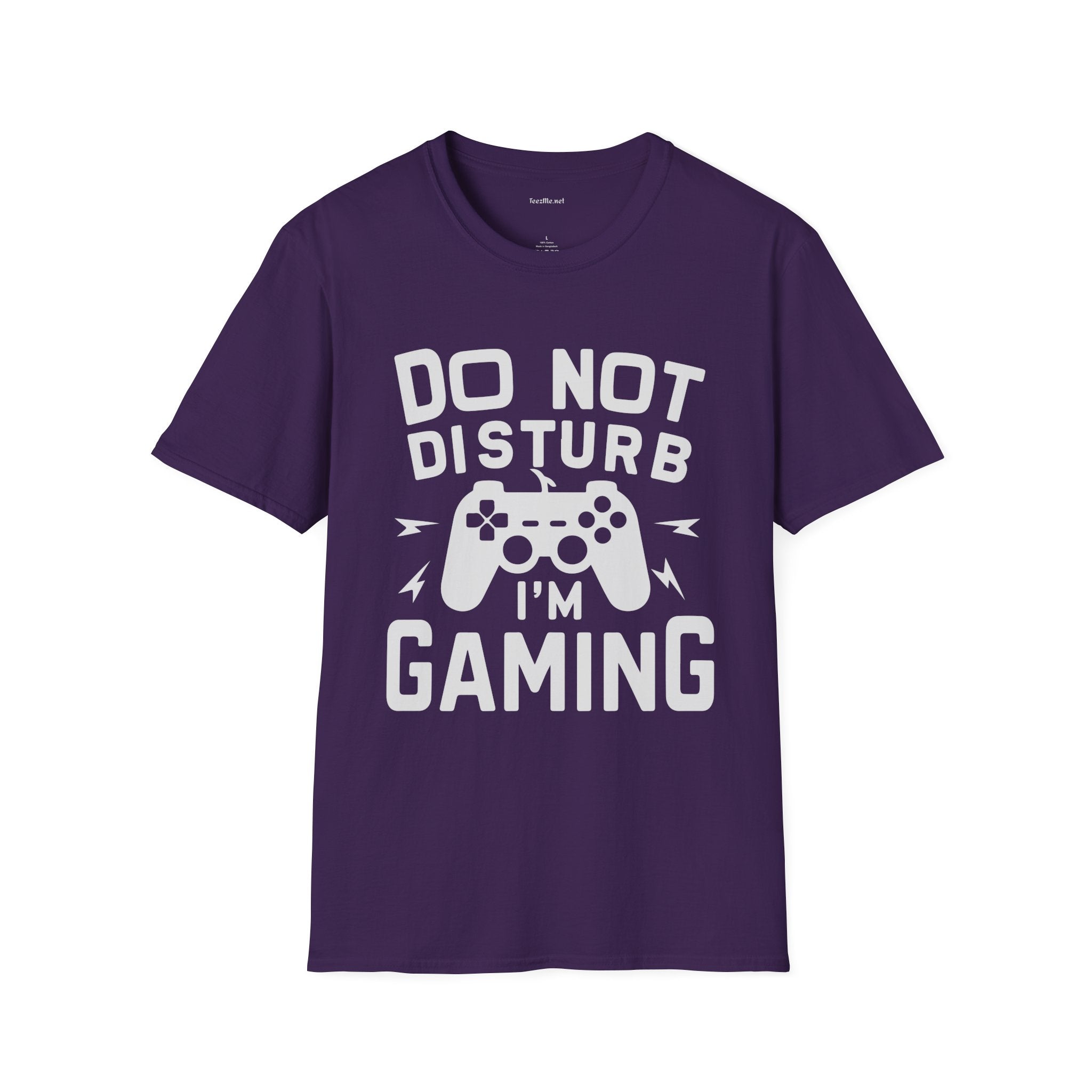Do Not Disturb I'm Gaming Unisex Softstyle T-Shirt 100% Cotton Graphic