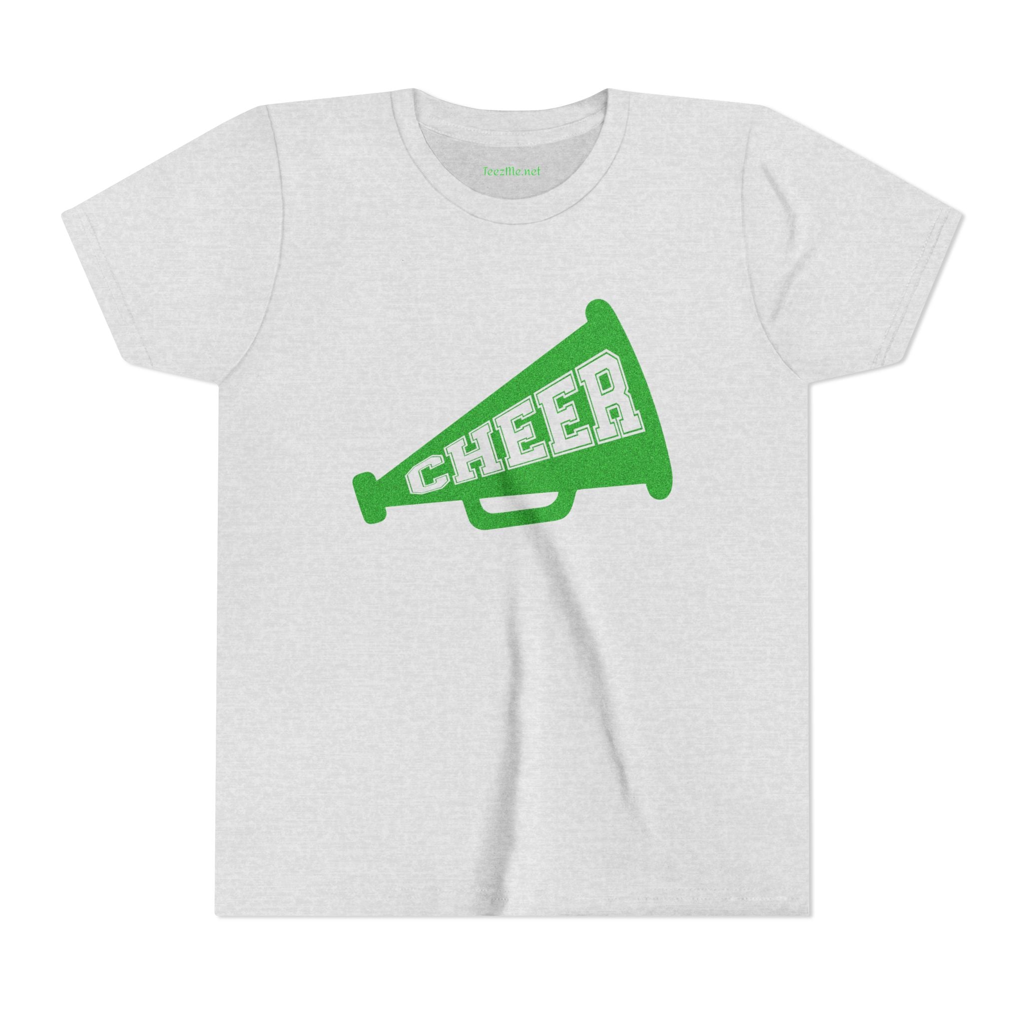 Youth Tee - Green Cheer Megaphone Graphic