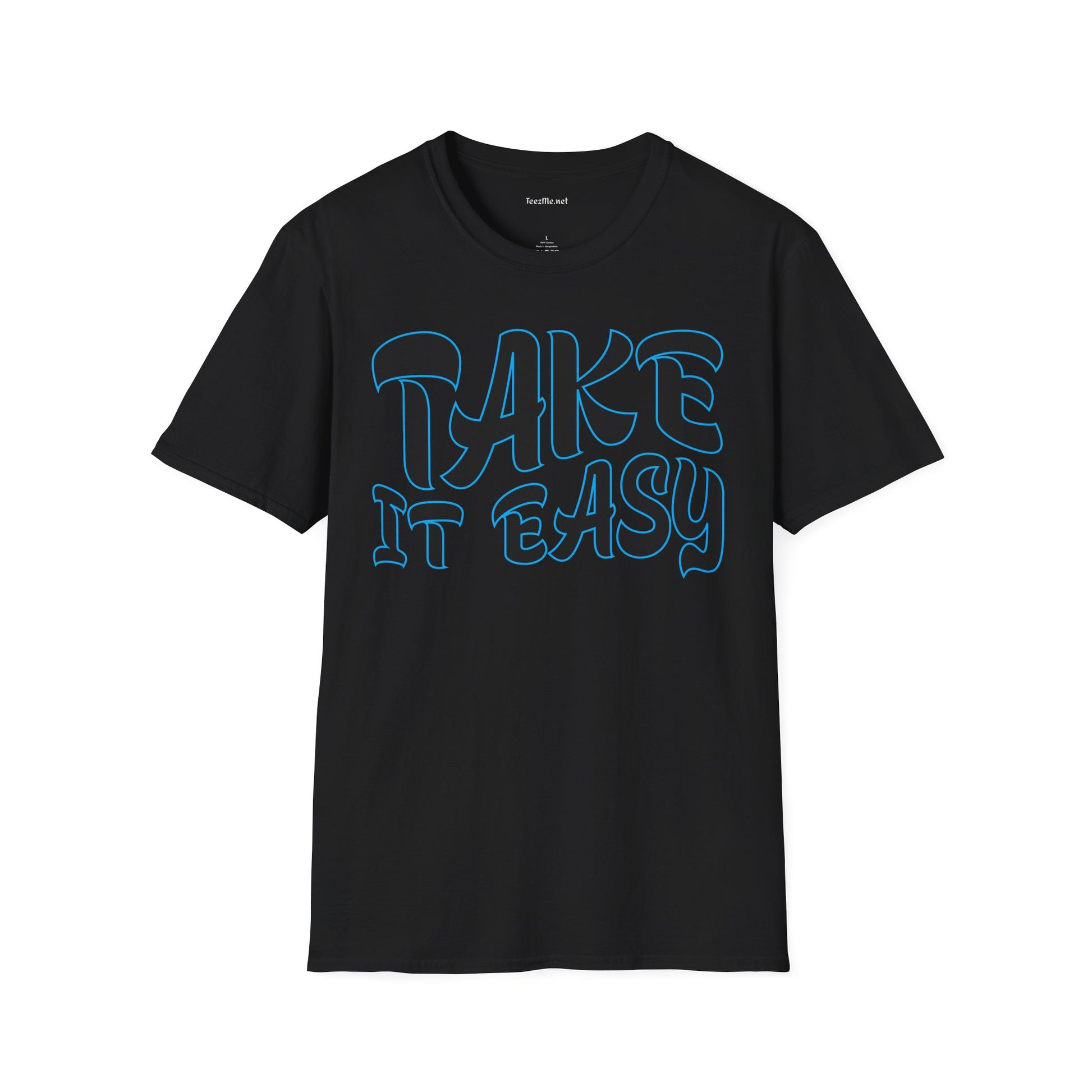 Take It Easy (blue) Unisex Softstyle T-Shirt 100% Cotton