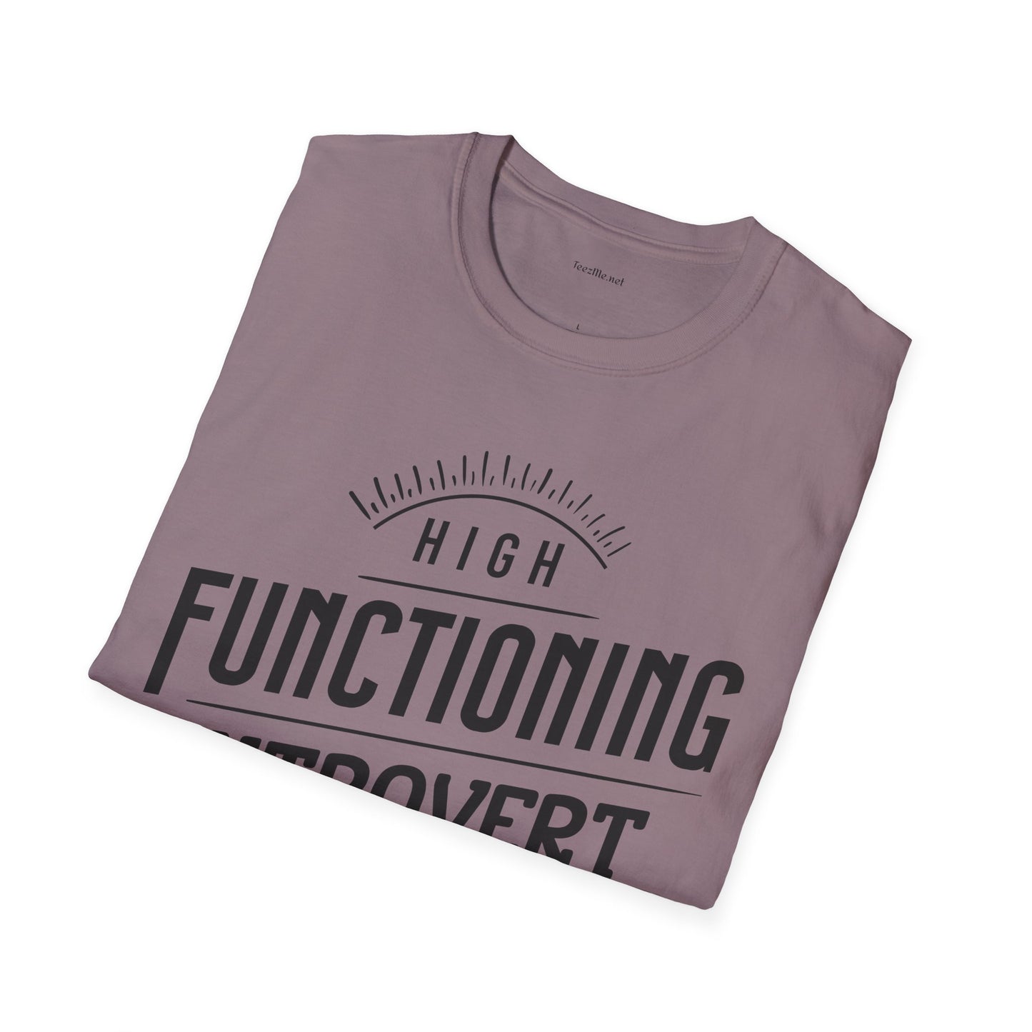 Functioning Introvert - Unisex Softstyle T-Shirt 100% Cotton Graphic