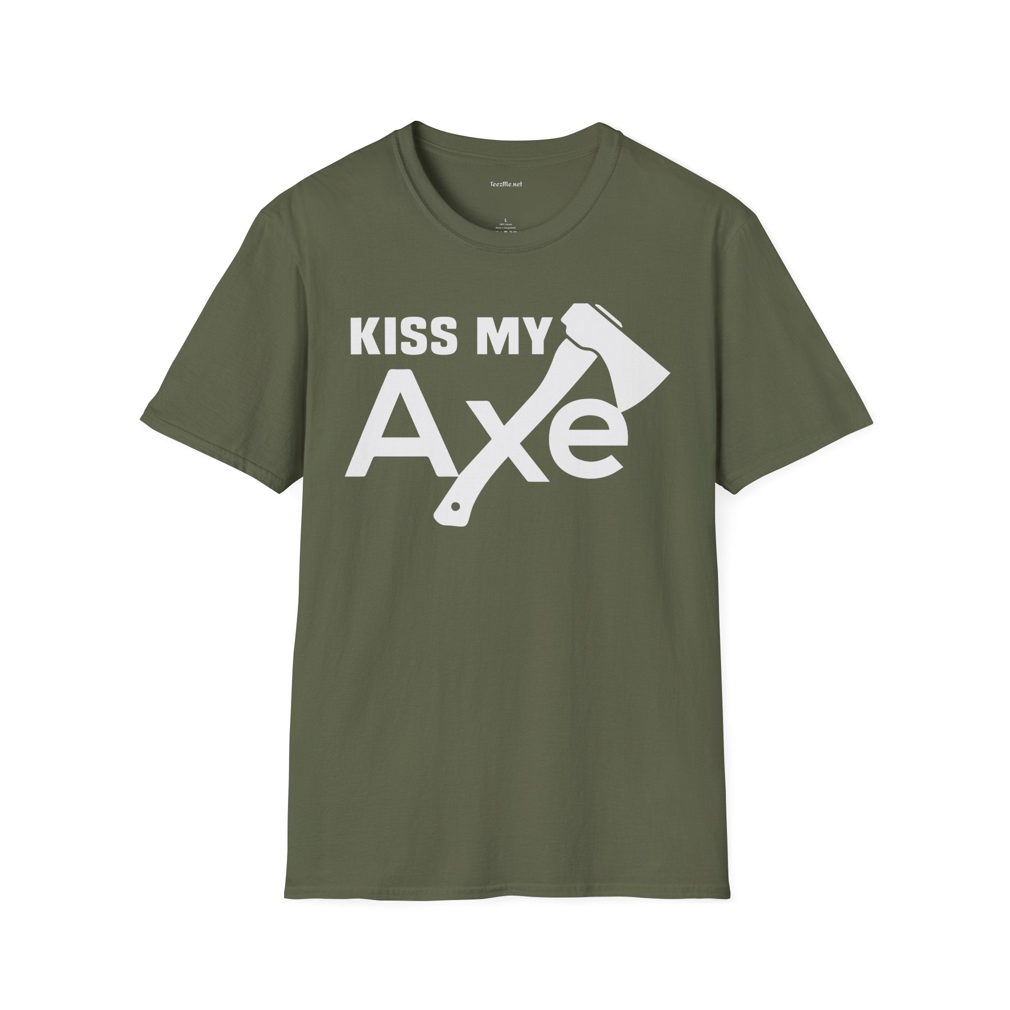 Kiss My Axe - Unisex Softstyle T-Shirt 100% Cotton Graphic