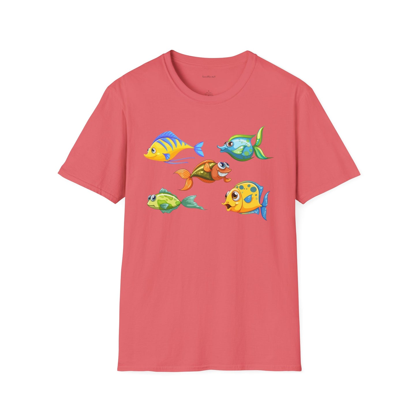 Fish (illustration) - Unisex Softstyle T-Shirt 100% Cotton Graphic