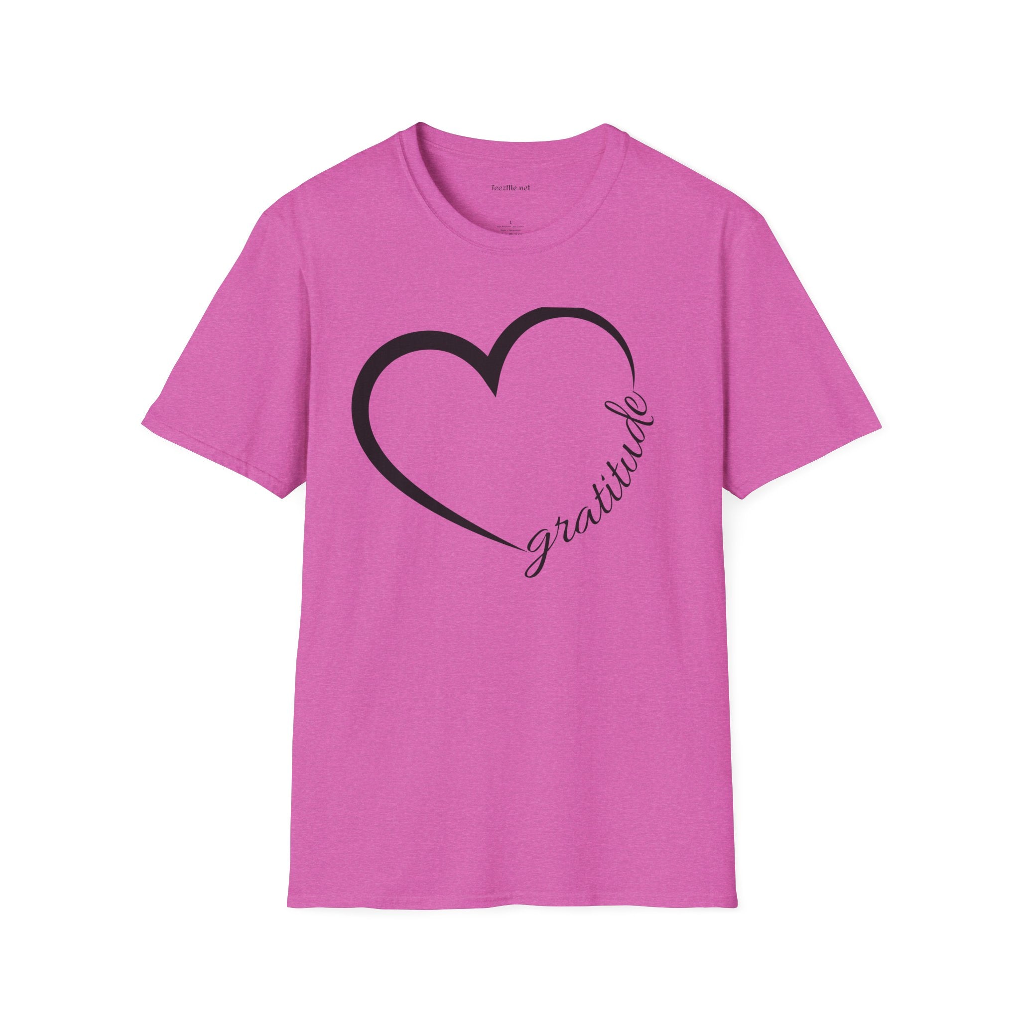 Gratitude Unisex Softstyle T-Shirt 100% Cotton Graphic