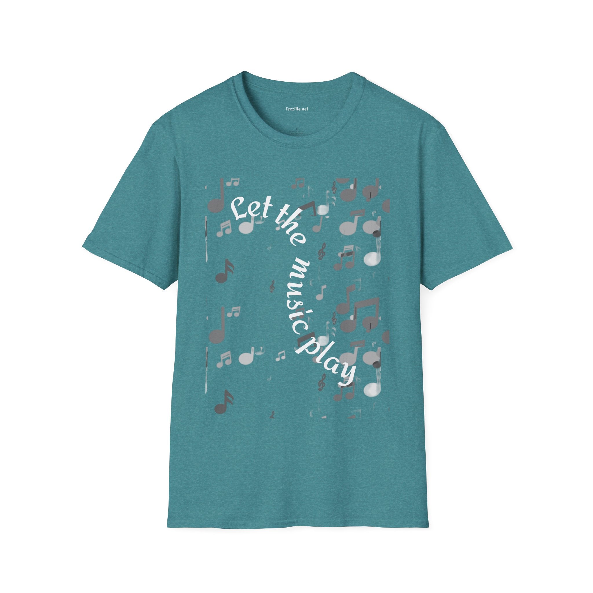 Let the music play - Unisex Sofy-Style Cotton Tee 100% Cotton