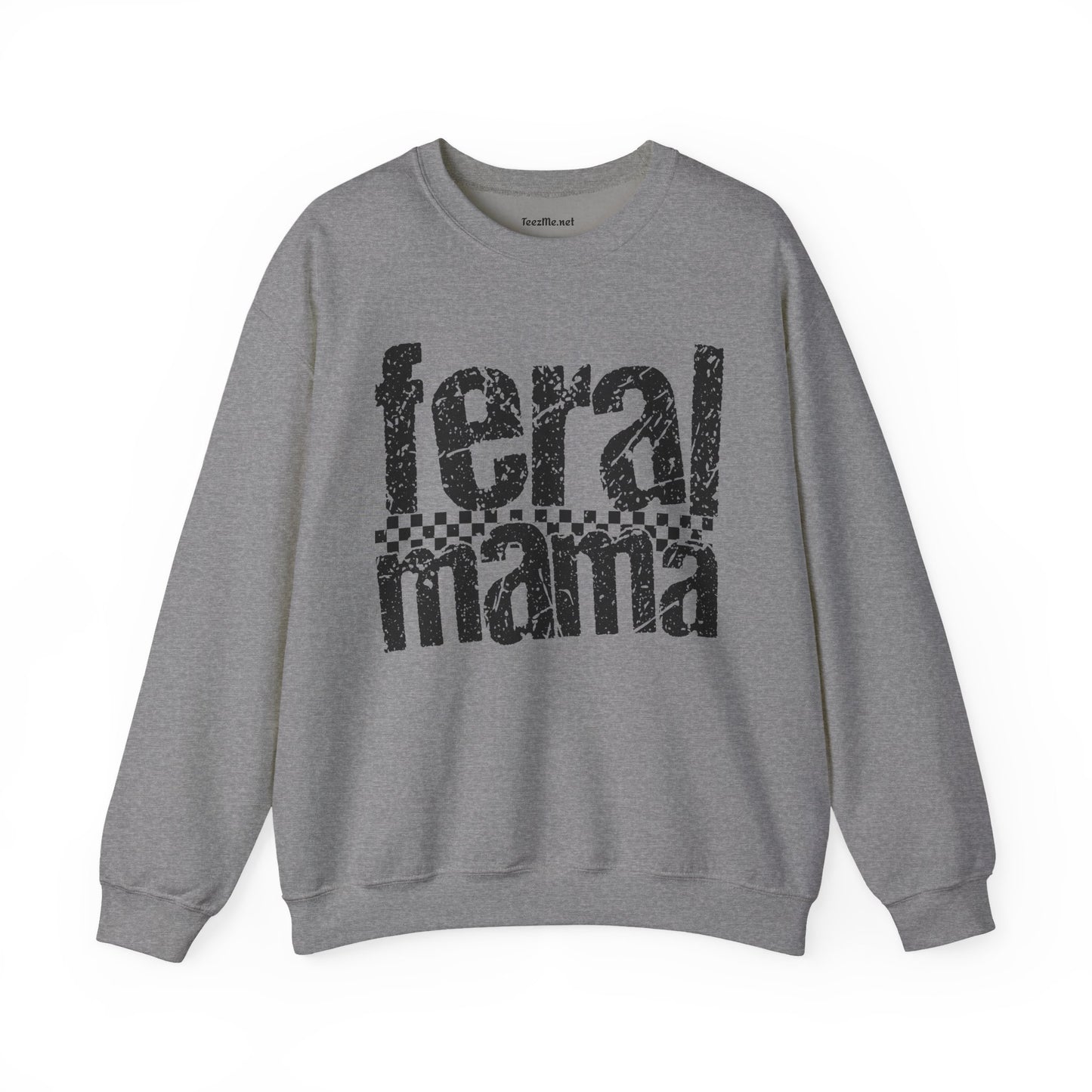 Feral Mama Unisex Heavy Blend™ Crewneck Sweatshirt Graphic