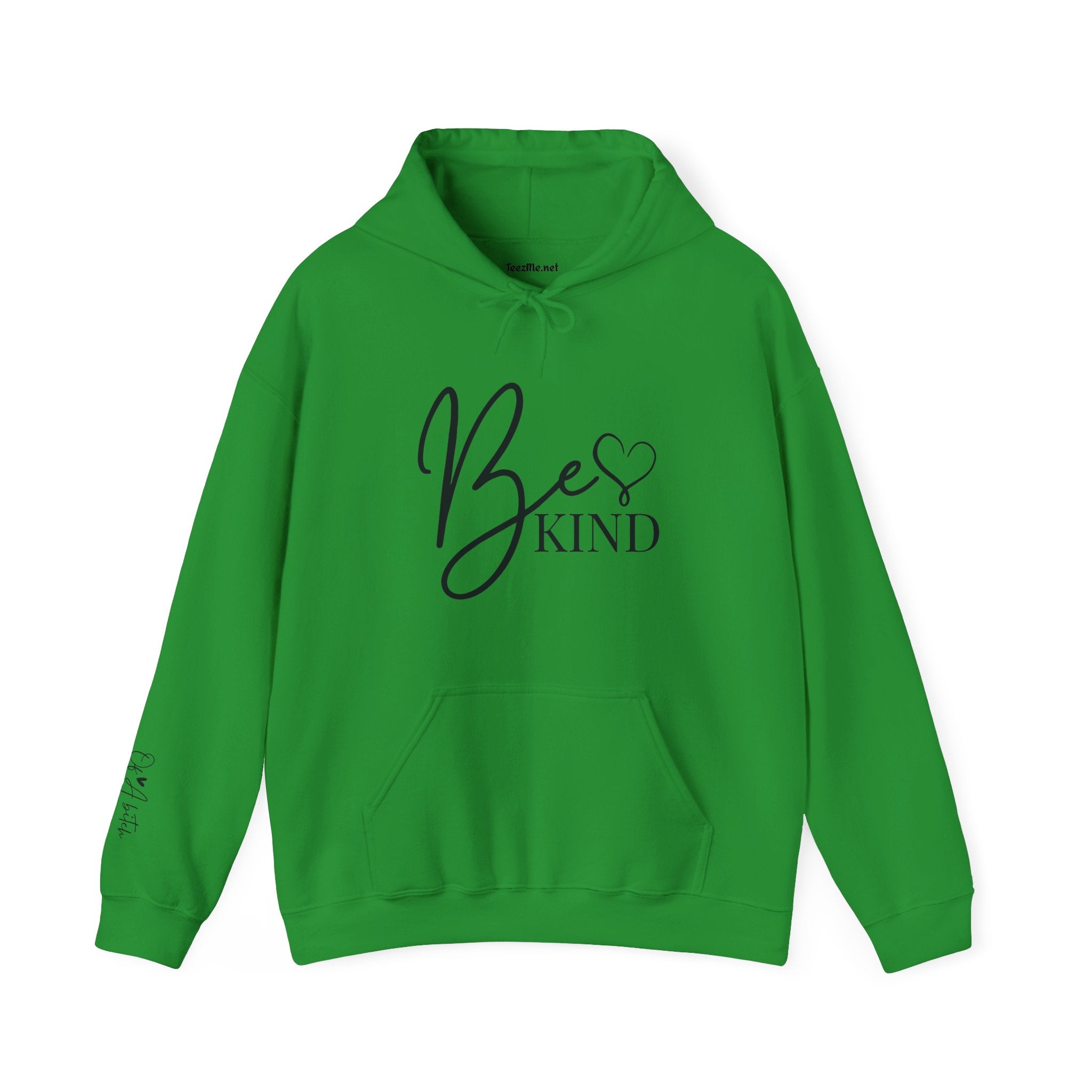 Be Kind Hoodie (of a b*) - Inspirational Script Pullover with Heart