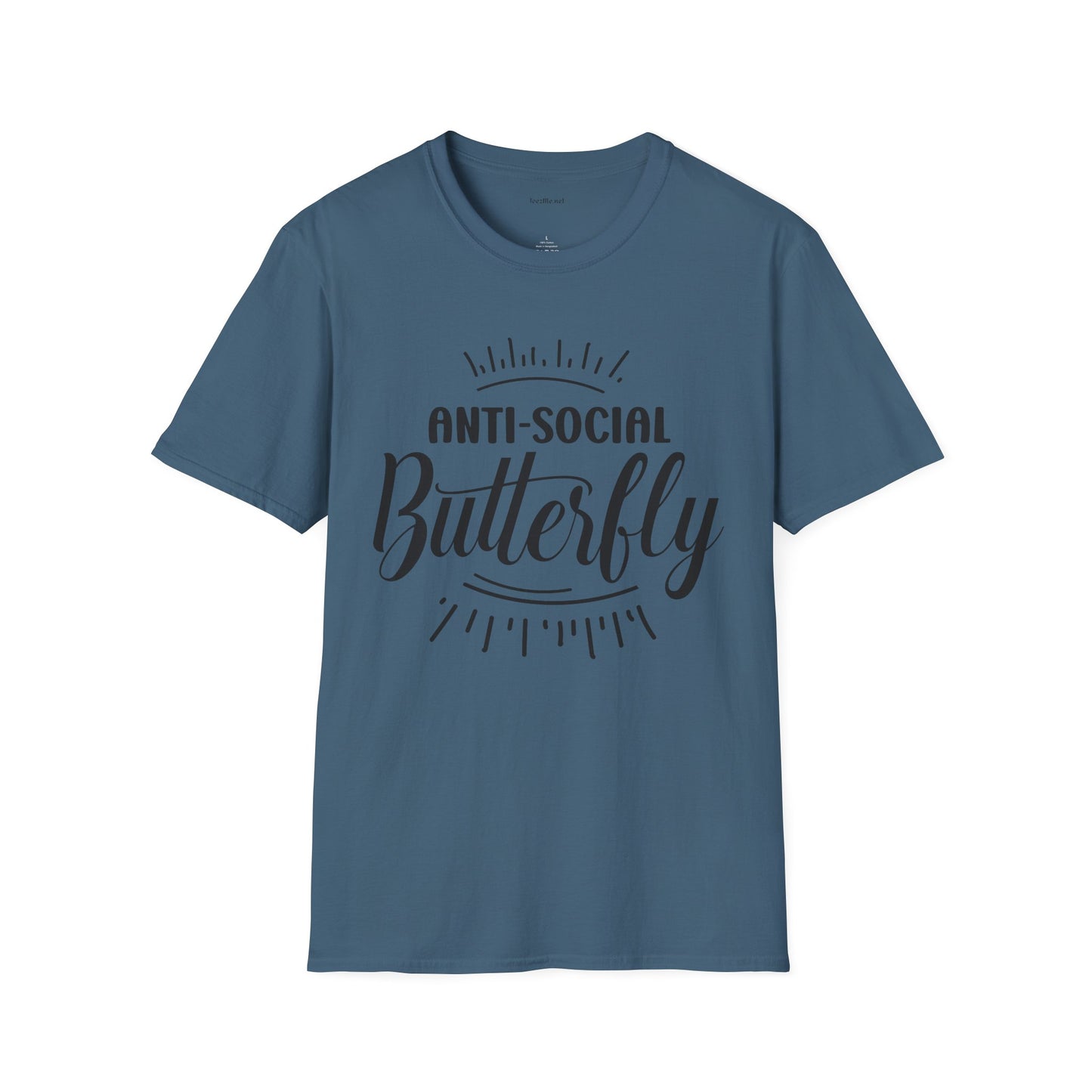 Anti-social Butterfly - Unisex Softstyle T-Shirt 100% Cotton Graphic