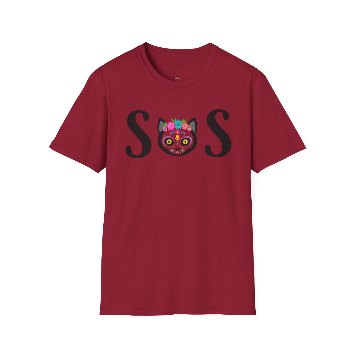 S O S - Unisex Softstyle T-Shirt 100% Cotton Graphic