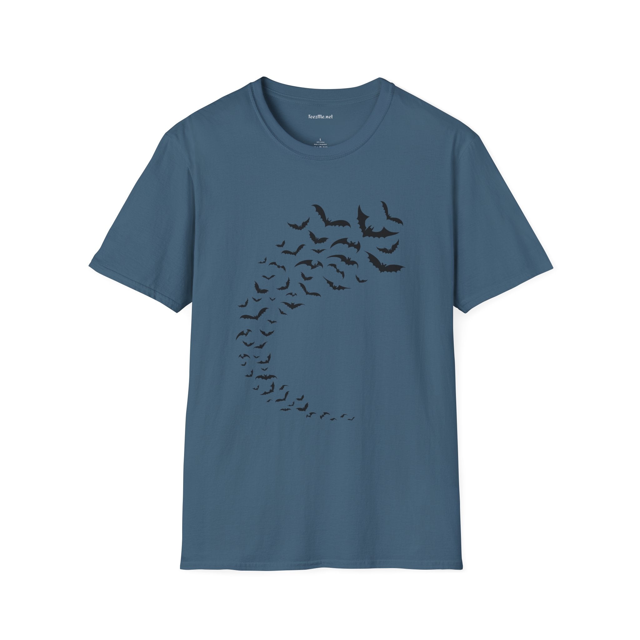 Bats in Flight Unisex Softstyle T-Shirt 100% Cotton Graphic
