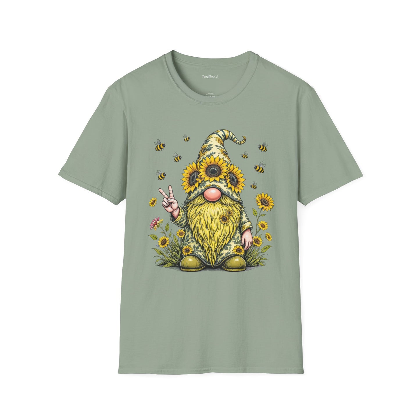 Be Kind Gnome Unisex Softstyle T-Shirt 100% Cotton Graphic