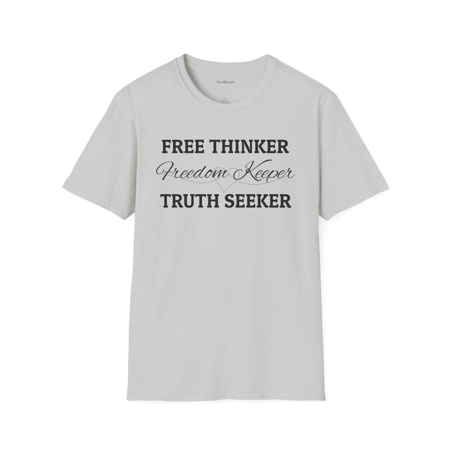 Free Thinker Unisex Softstyle T-Shirt 100% Cotton Graphic