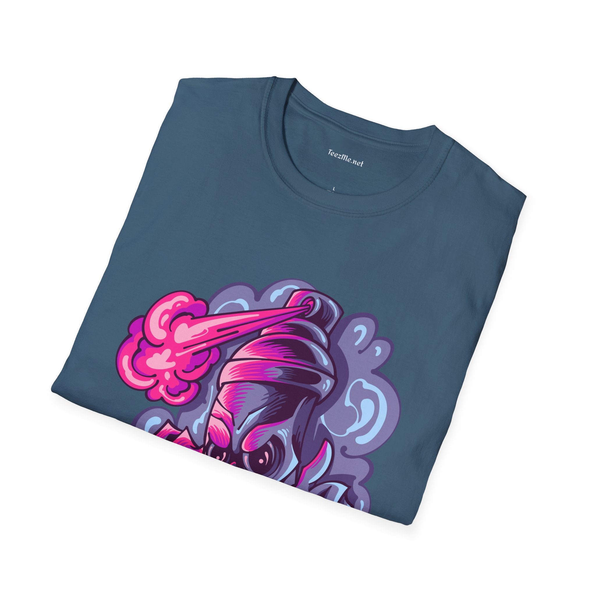 Skull Street Art Unisex Softstyle T-Shirt 100% Cotton