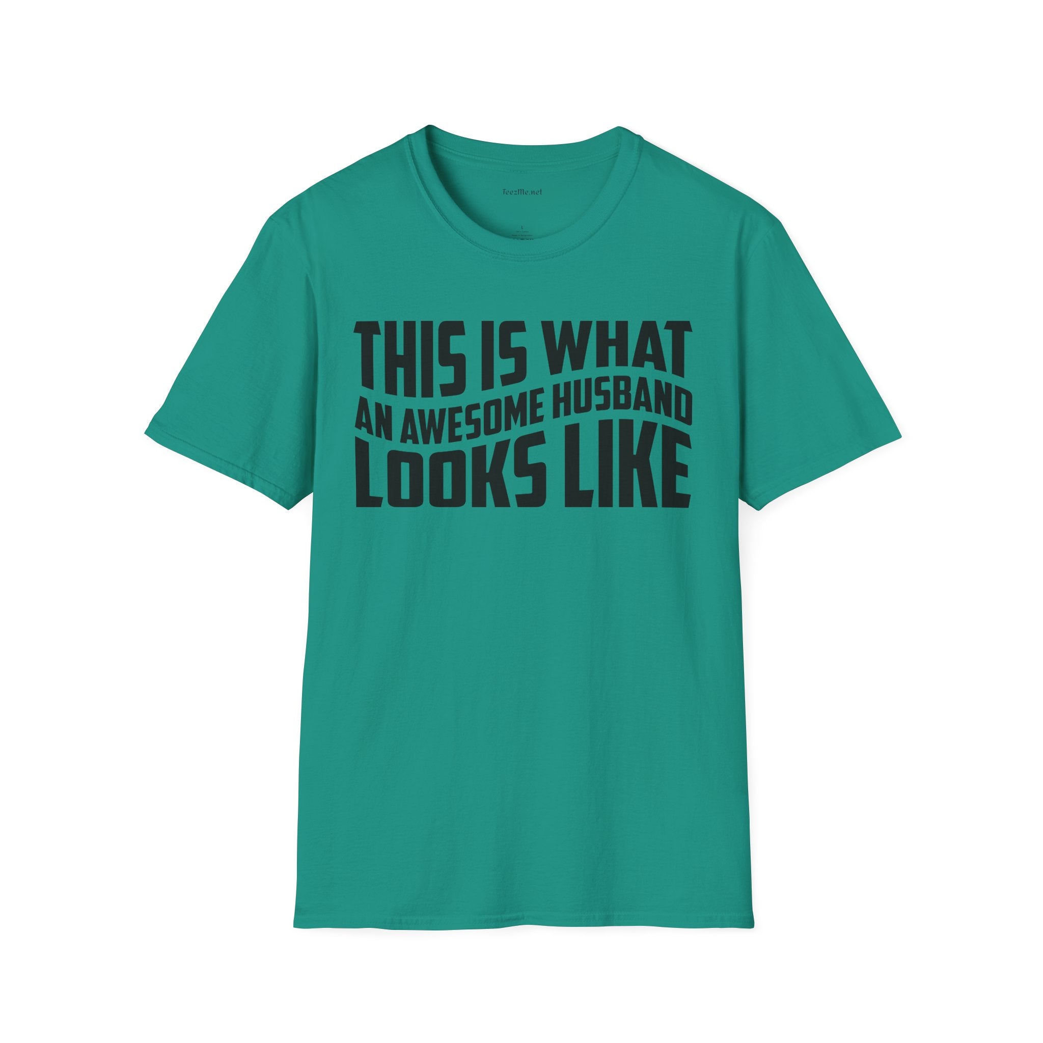 This Is What An Awesome Husband Looks Like Unisex Soft Style T-Shirt 100% Cotton Graphic