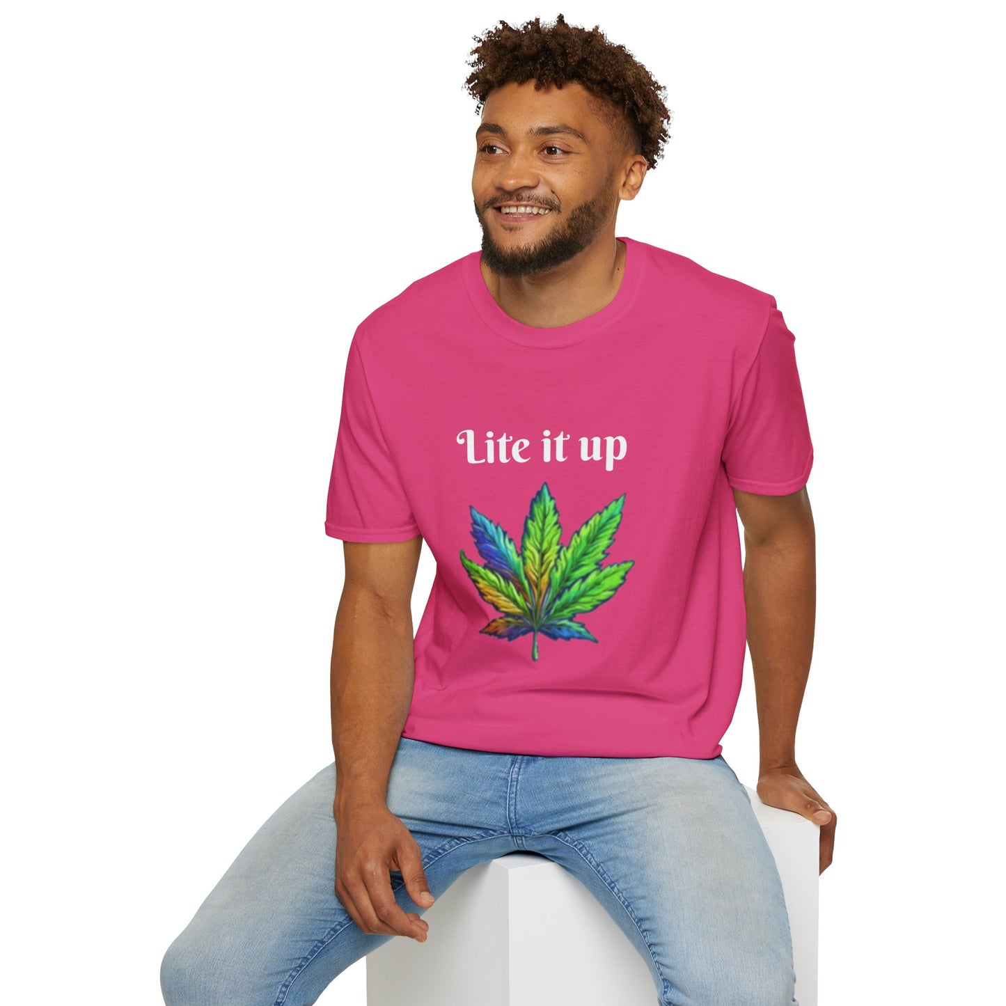 Lite it up - Unisex Softstyle T-Shirt 100% Cotton Graphic