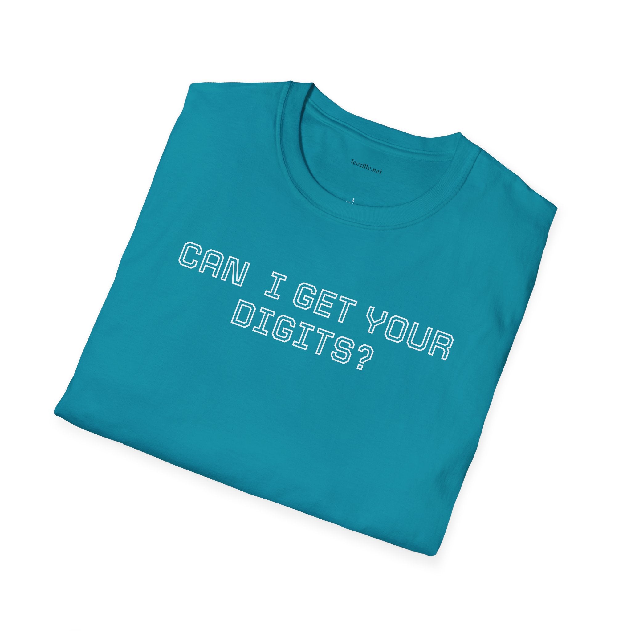 Can I get your digits? - Unisex Softstyle T-Shirt 100% Cotton Graphic