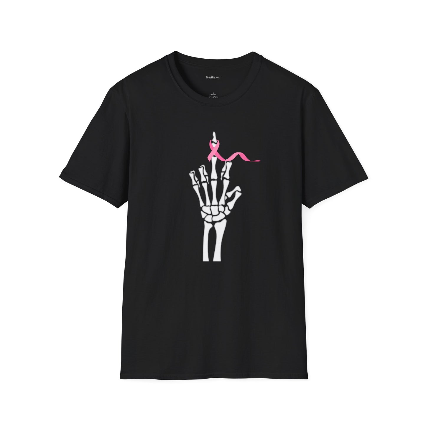 Give Cancer the bird - Unisex Softstyle T-Shirt 100% Cotton Graphic