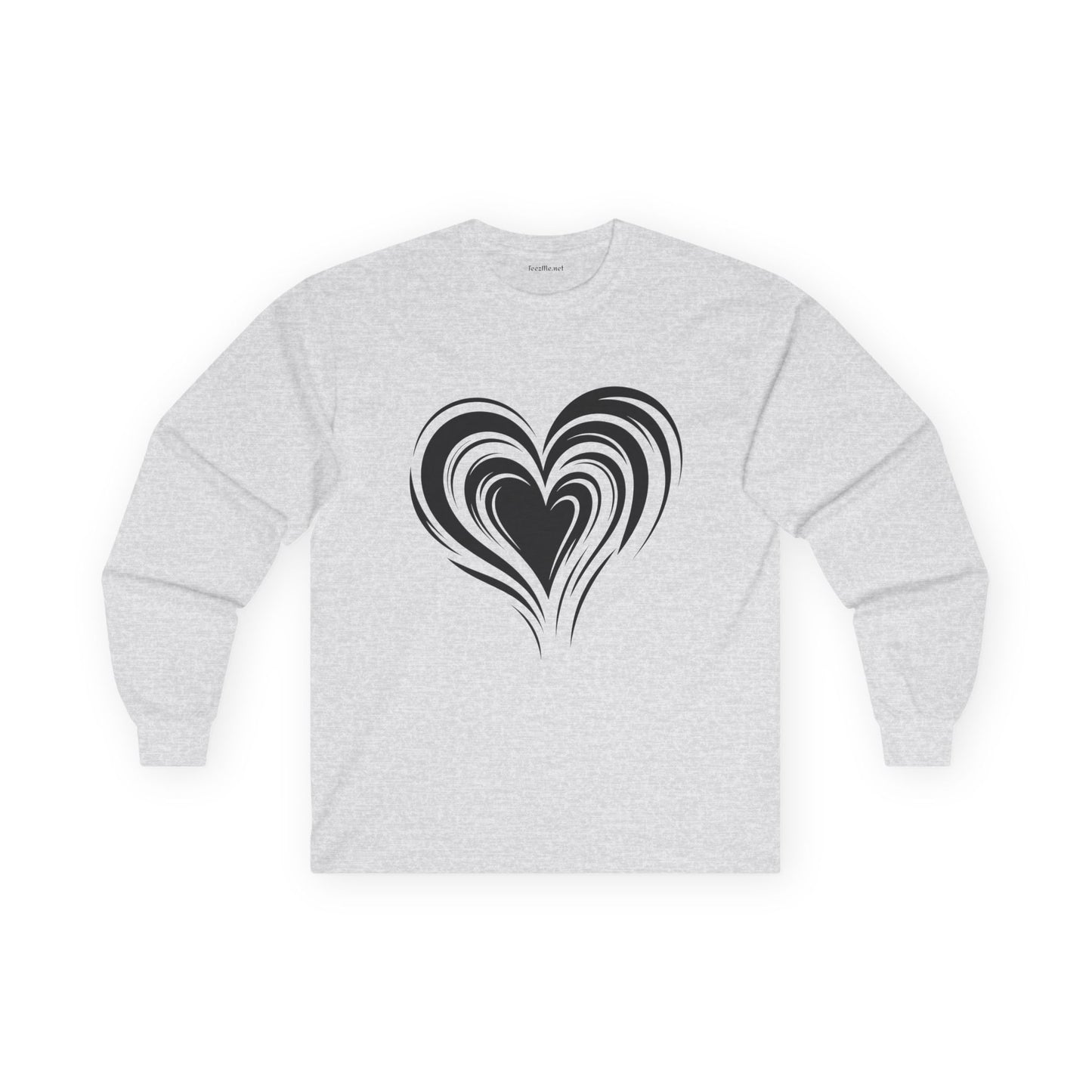 Heart (black01) Unisex Ultra Cotton Long Sleeve Tee