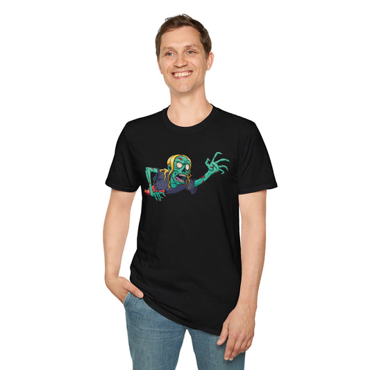 Zombie Grab - Unisex Softstyle T-Shirt 100% Cotton Graphic