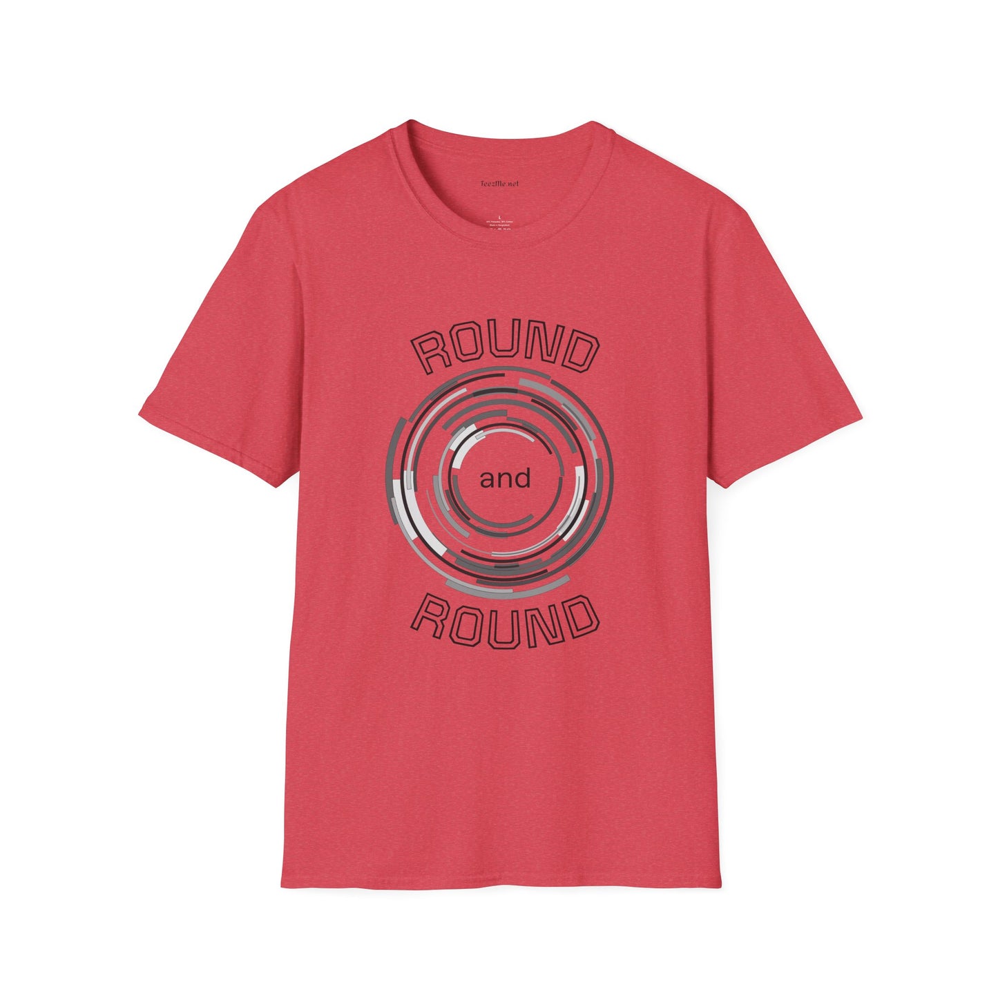 Round and Round - Unisex Softstyle T-Shirt 100% Cotton Graphic