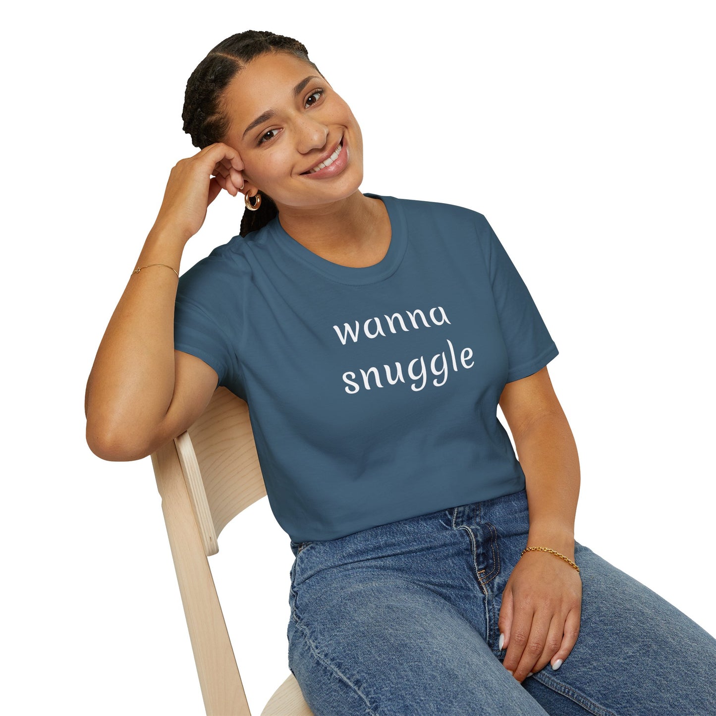 Wanna snuggle - Unisex Softstyle T-Shirt 100% Cotton Graphic