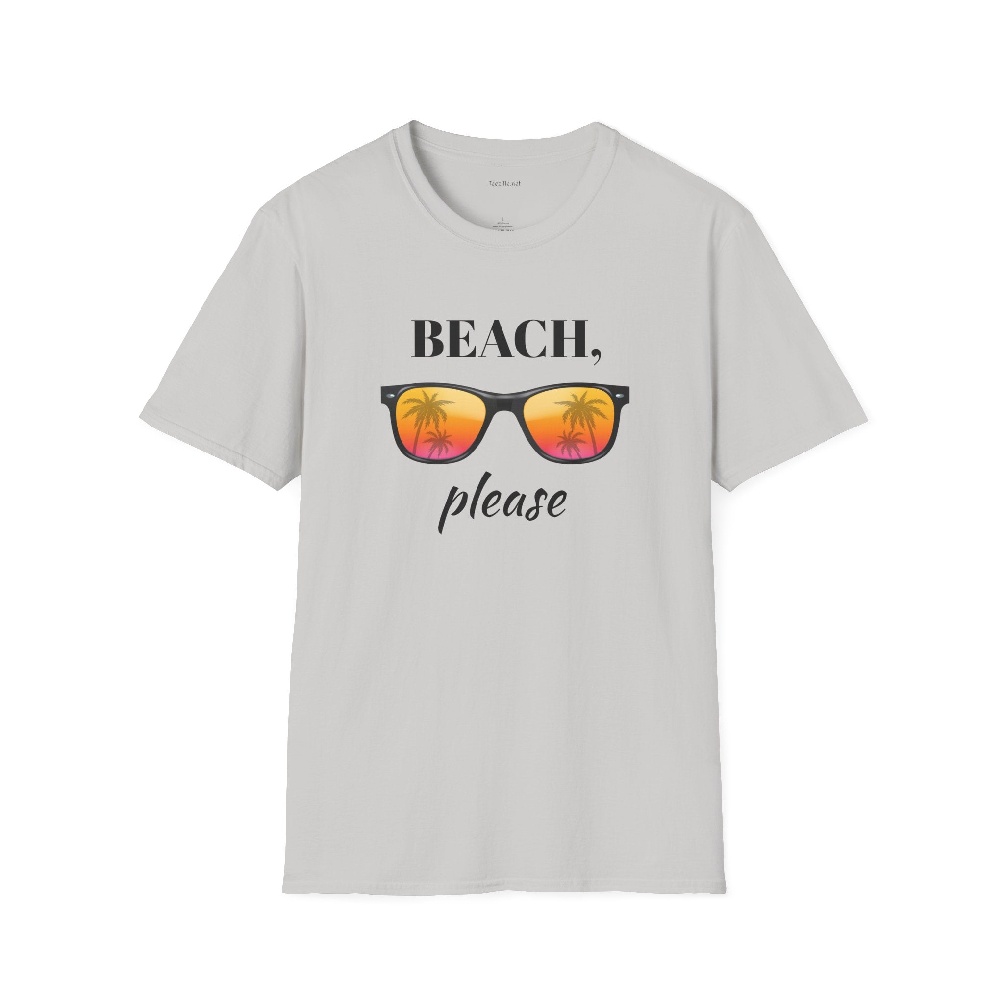 Beach please - Unisex Softstyle T-Shirt 100% Cotton Graphic