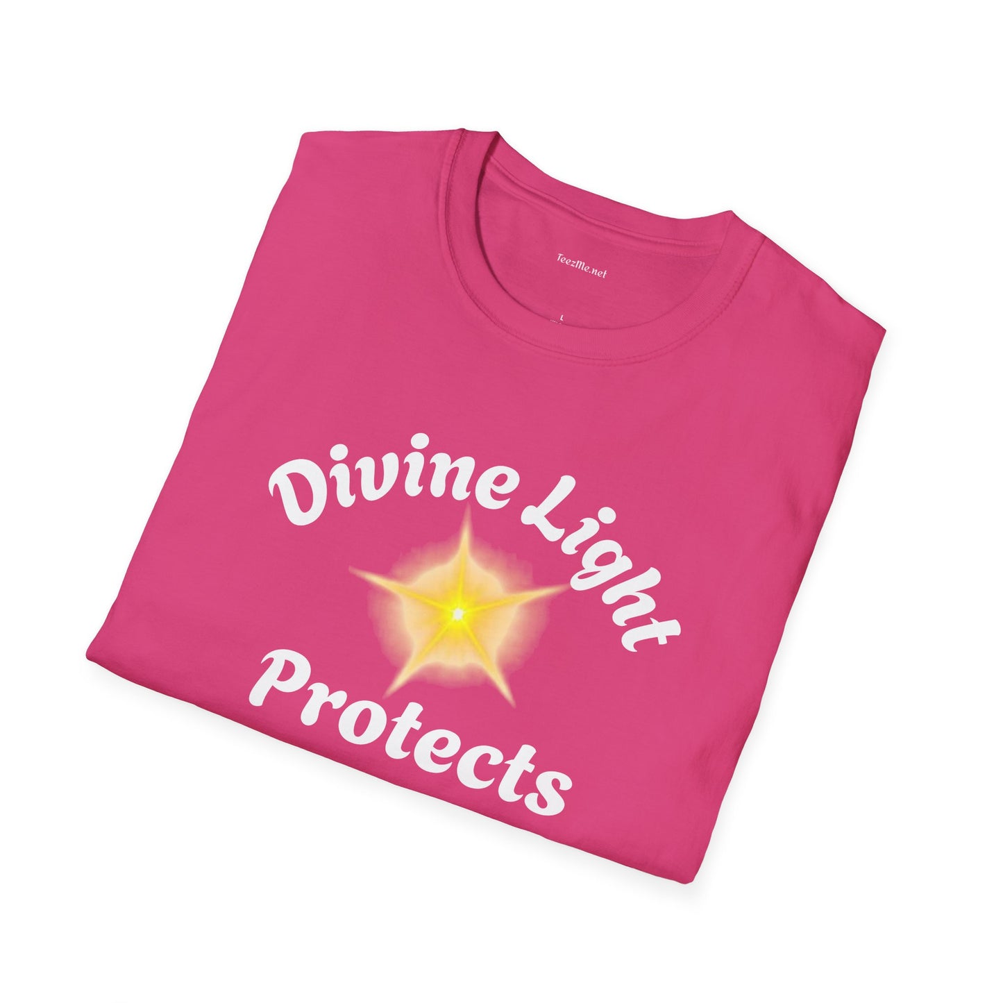 Divine Light Protects ME - Unisex Softstyle T-Shirt 100% Cotton Graphic