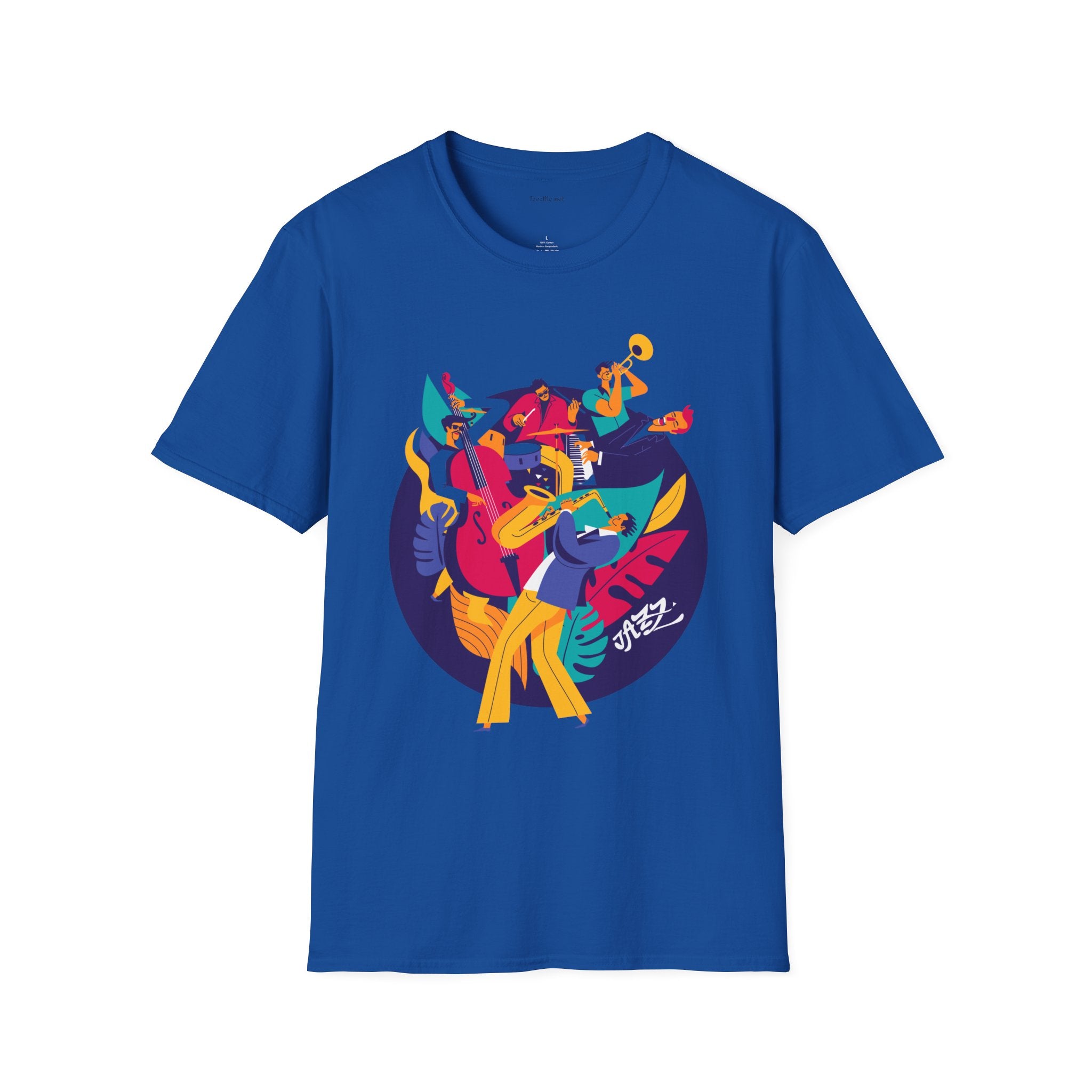Jazz Music Unisex Softstyle T-Shirt 100% Cotton Graphic