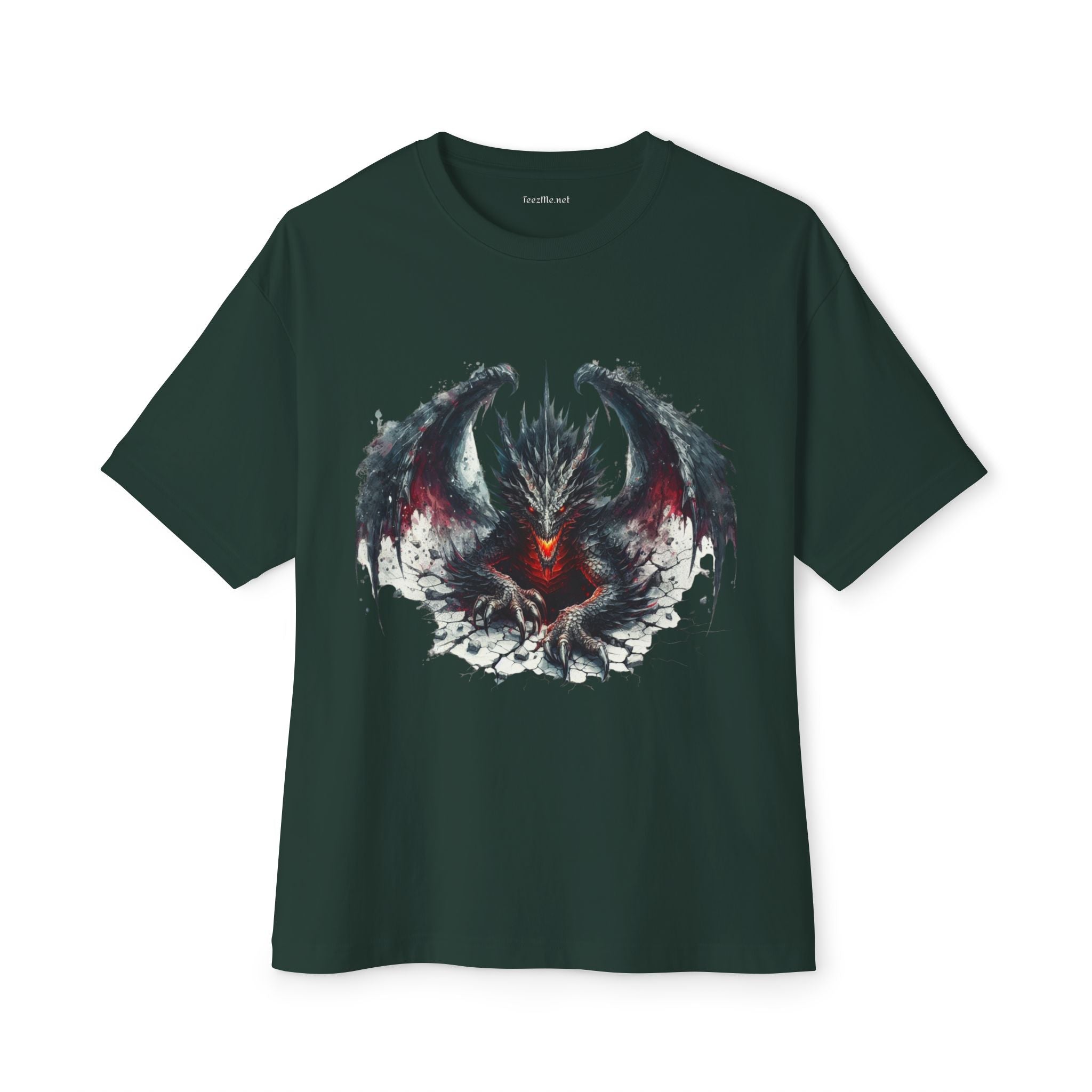 Goth Dragon1 - Unisex Oversized Boxy Tee