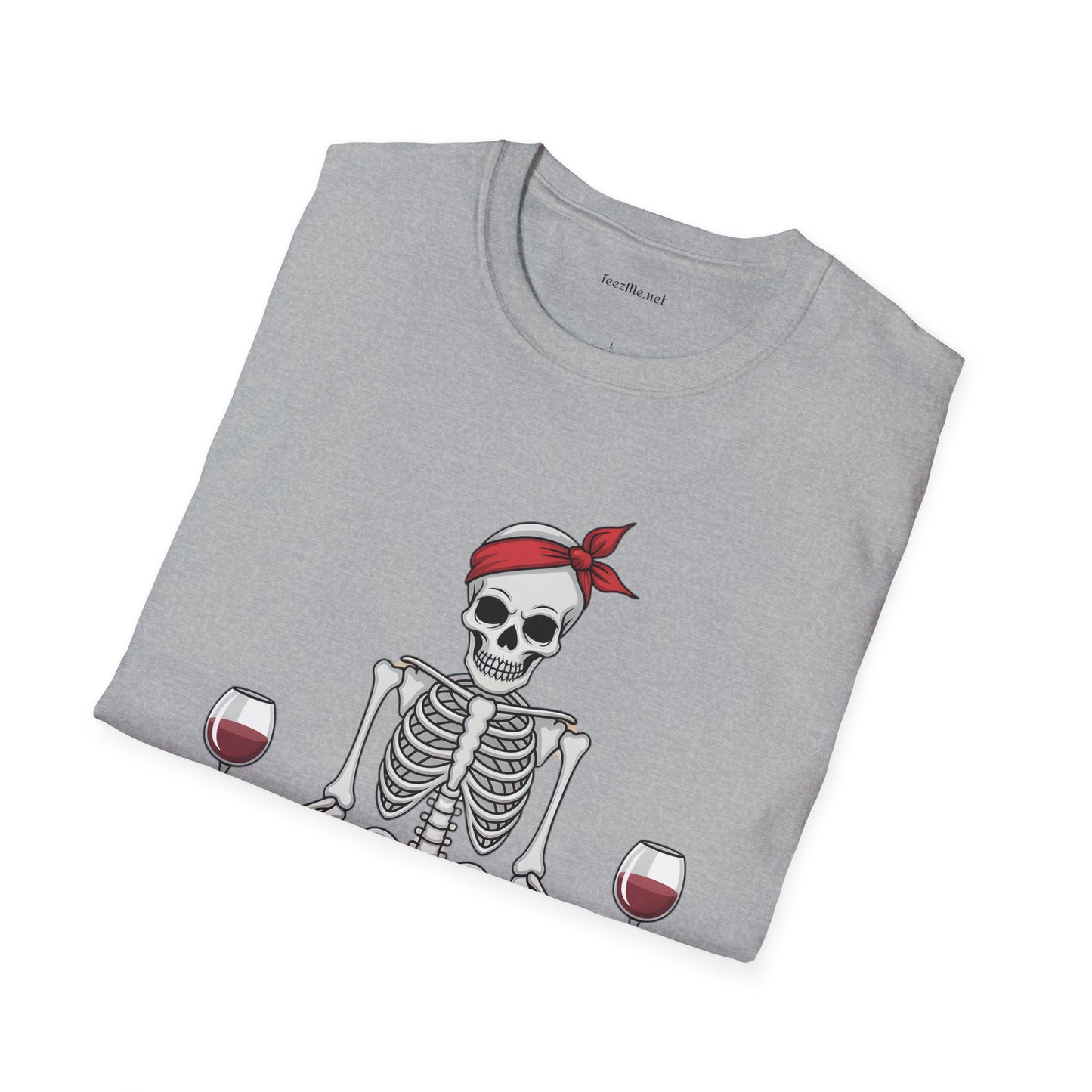 Namaste Skeleton - Unisex Softstyle T-Shirt 100% Cotton Graphic