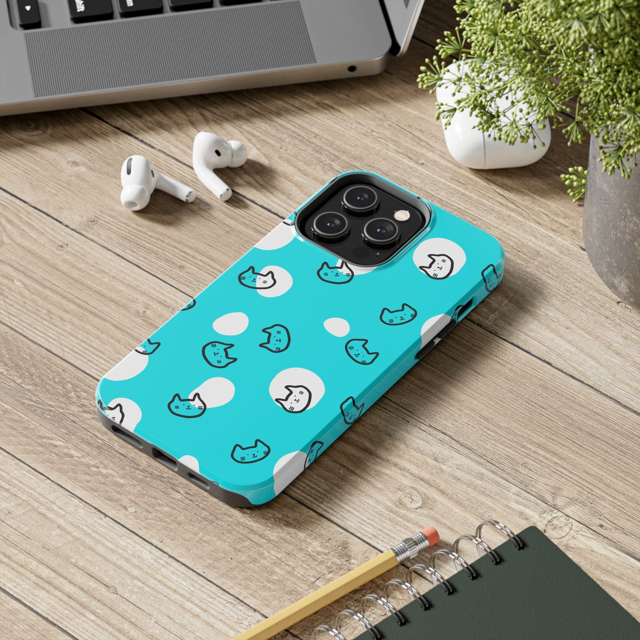 Cute Cat Pattern Cell Phone Case Tough Phone Cases