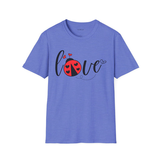 Ladybug Love Unisex Soft T-Shirt 100% Cotton Graphic