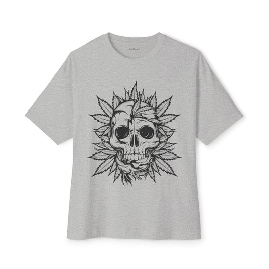 Weed Skull - Unisex Oversized Boxy Tee