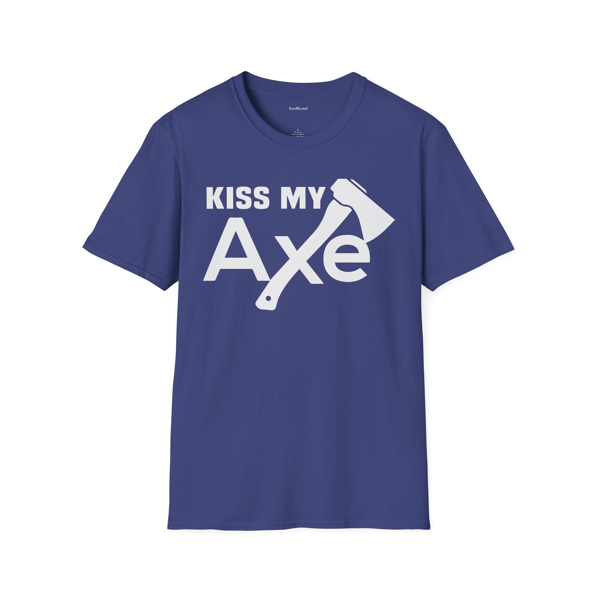 Kiss My Axe - Unisex Softstyle T-Shirt 100% Cotton Graphic