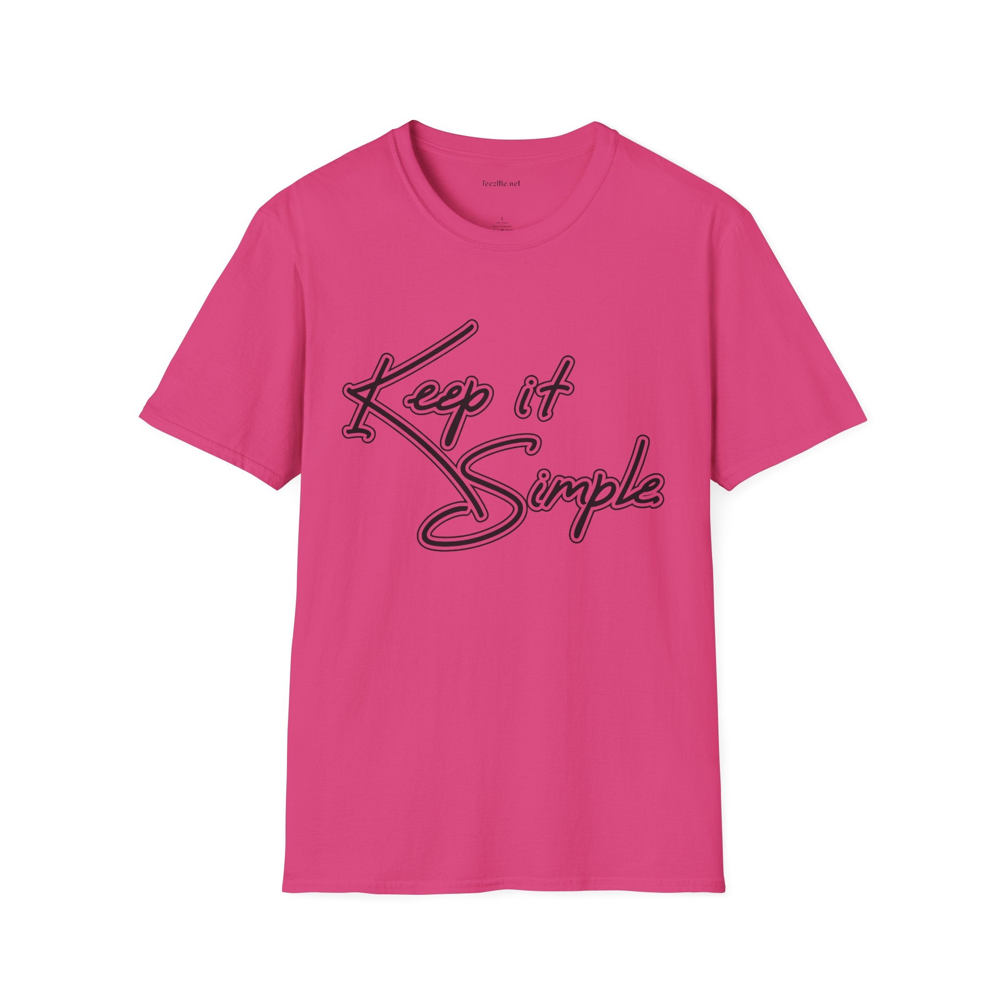 Keep It Simple T-Shirt — Minimalist Script Graphic Tee