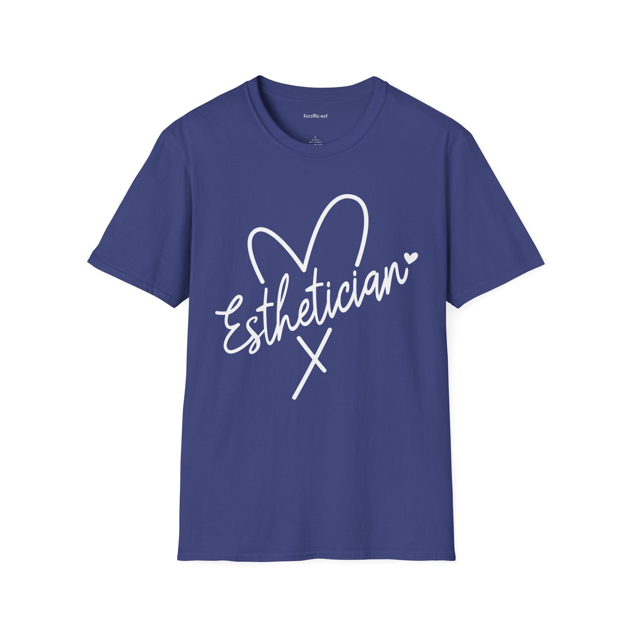 Esthetician with heart 01 Unisex Soft Style T-Shirt 100% Cotton Graphic