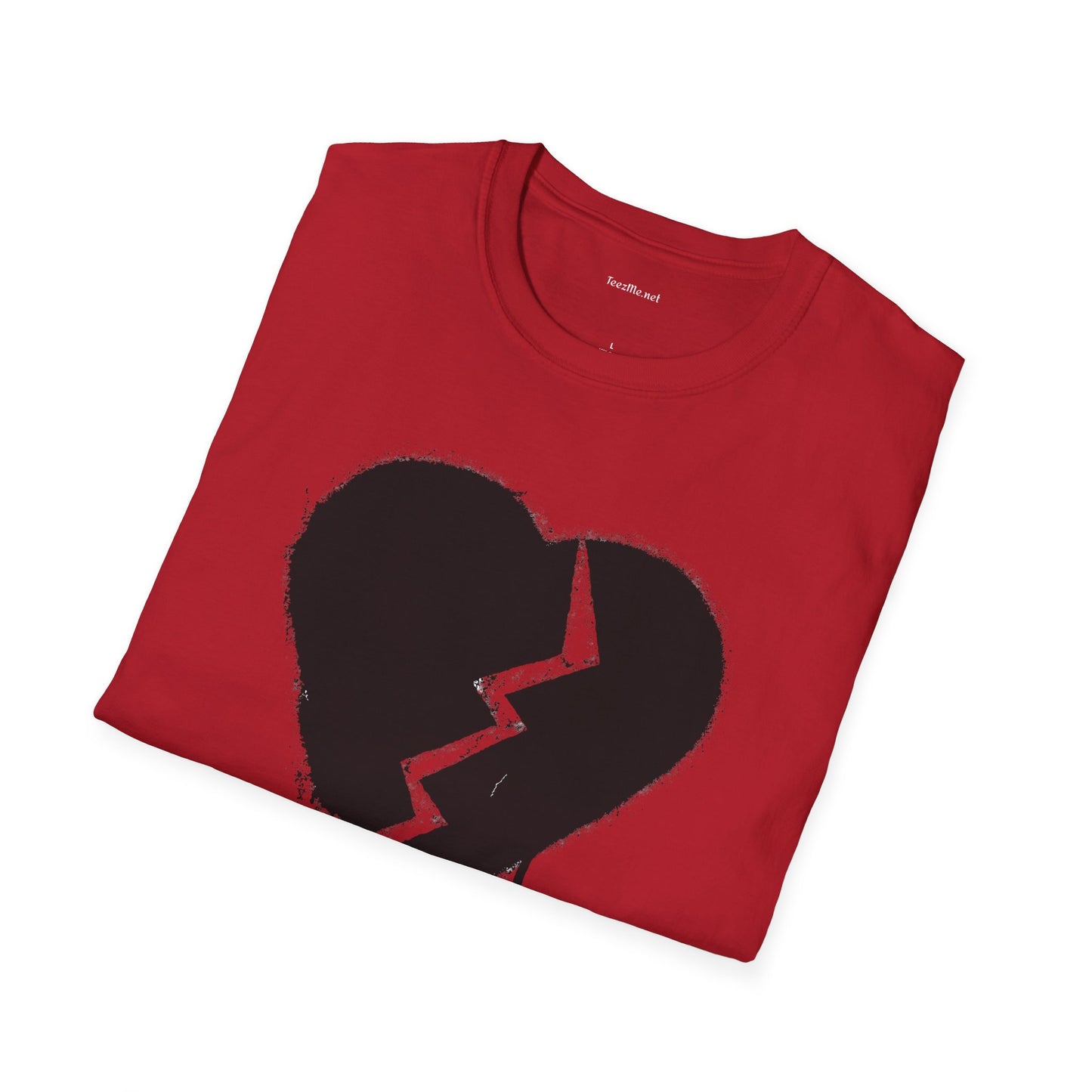 Broken Heart  - Unisex Softstyle T-Shirt 100% Cotton Graphic