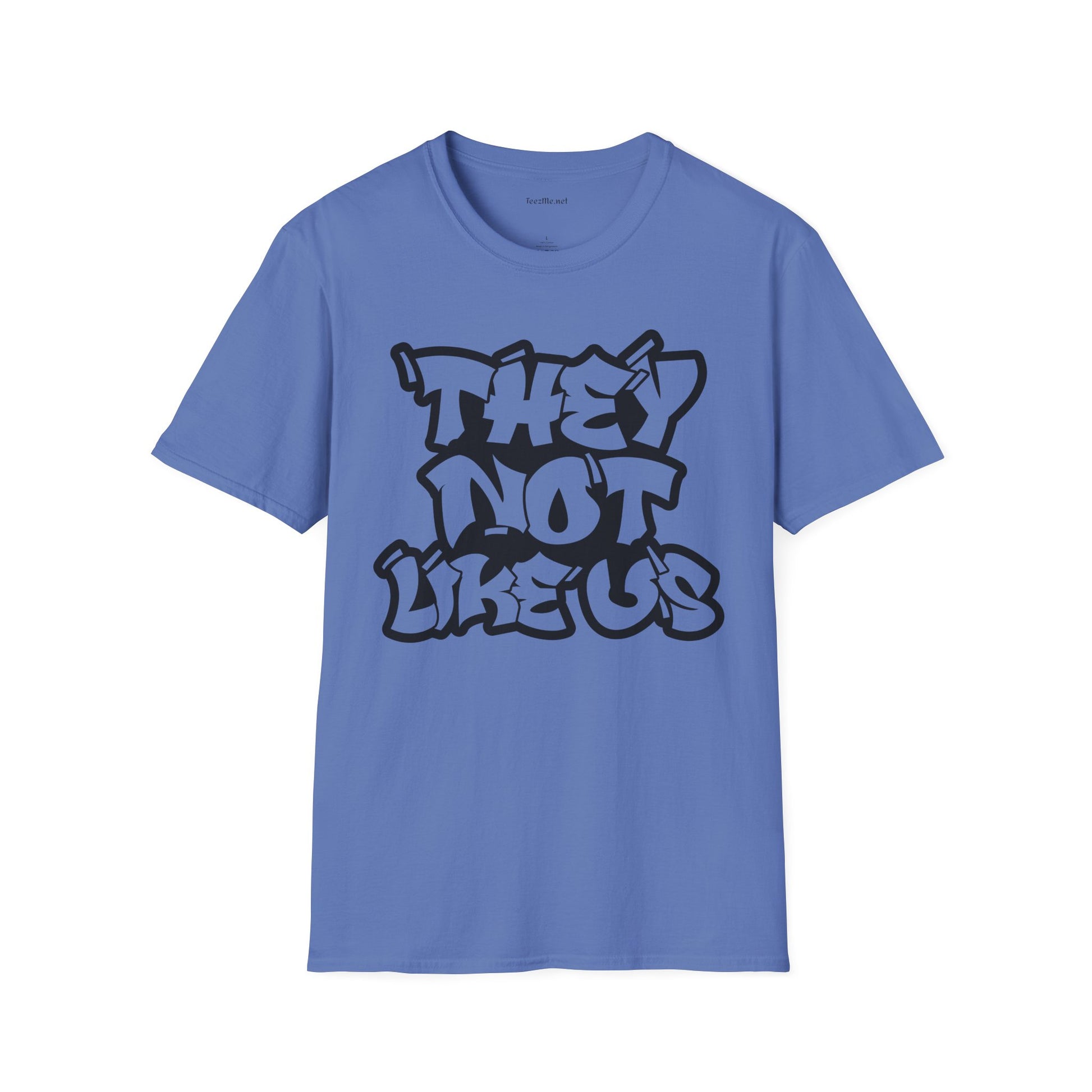 They Not Like Us (outline) Unisex SoftStyle T-Shirt 100% Cotton