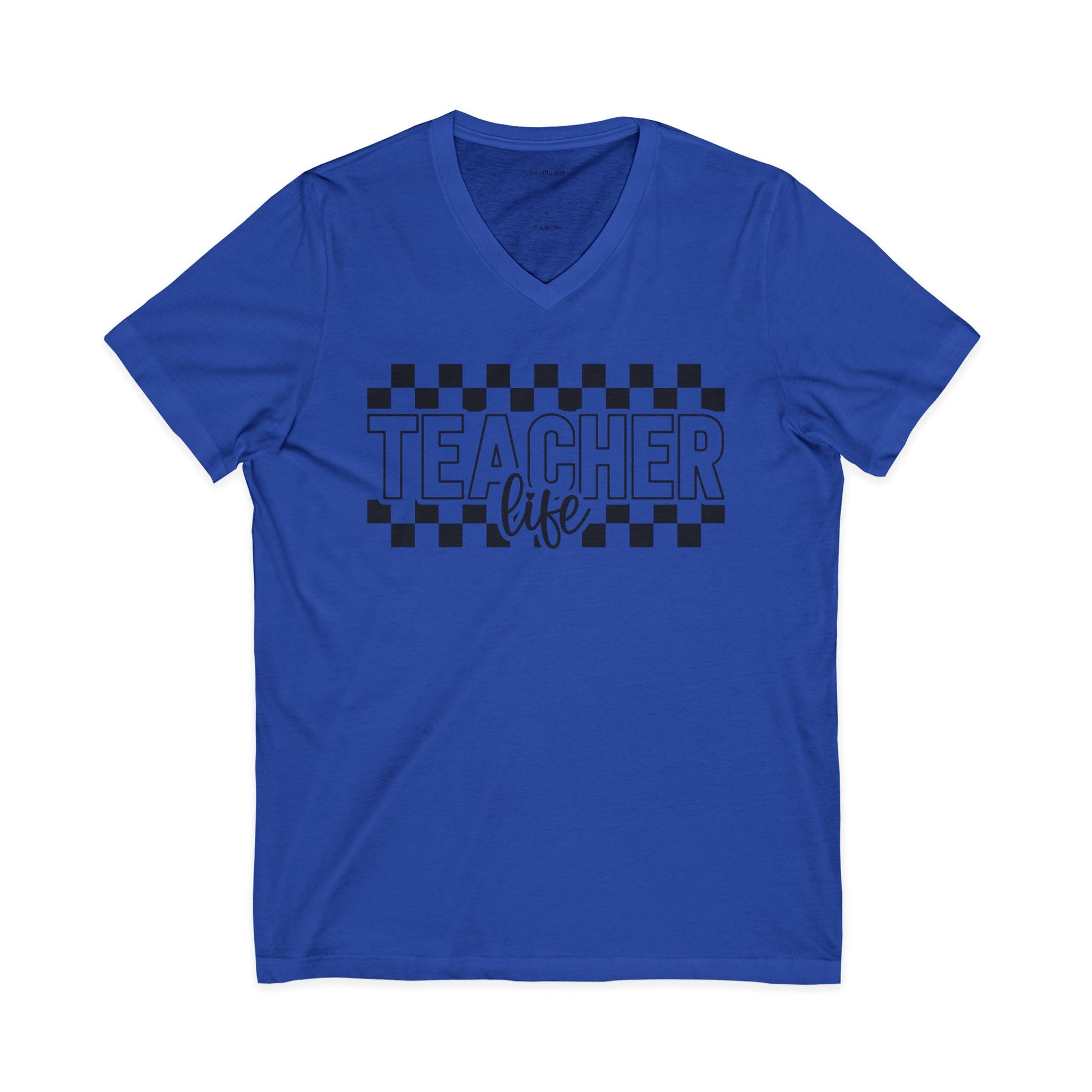 Teacher Life Unisex Jersey Short Sleeve V-Neck Tee