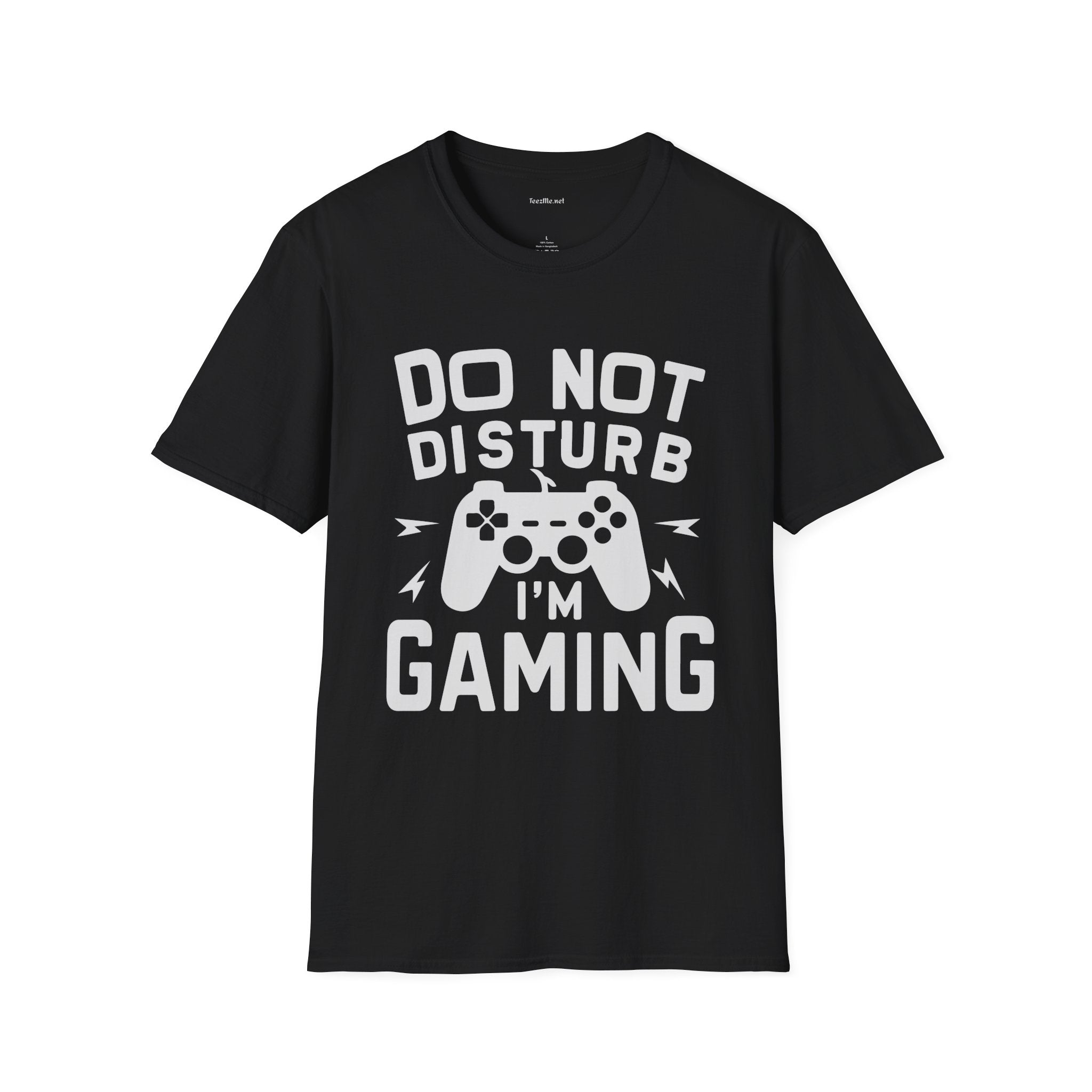 Do Not Disturb I'm Gaming Unisex Softstyle T-Shirt 100% Cotton Graphic