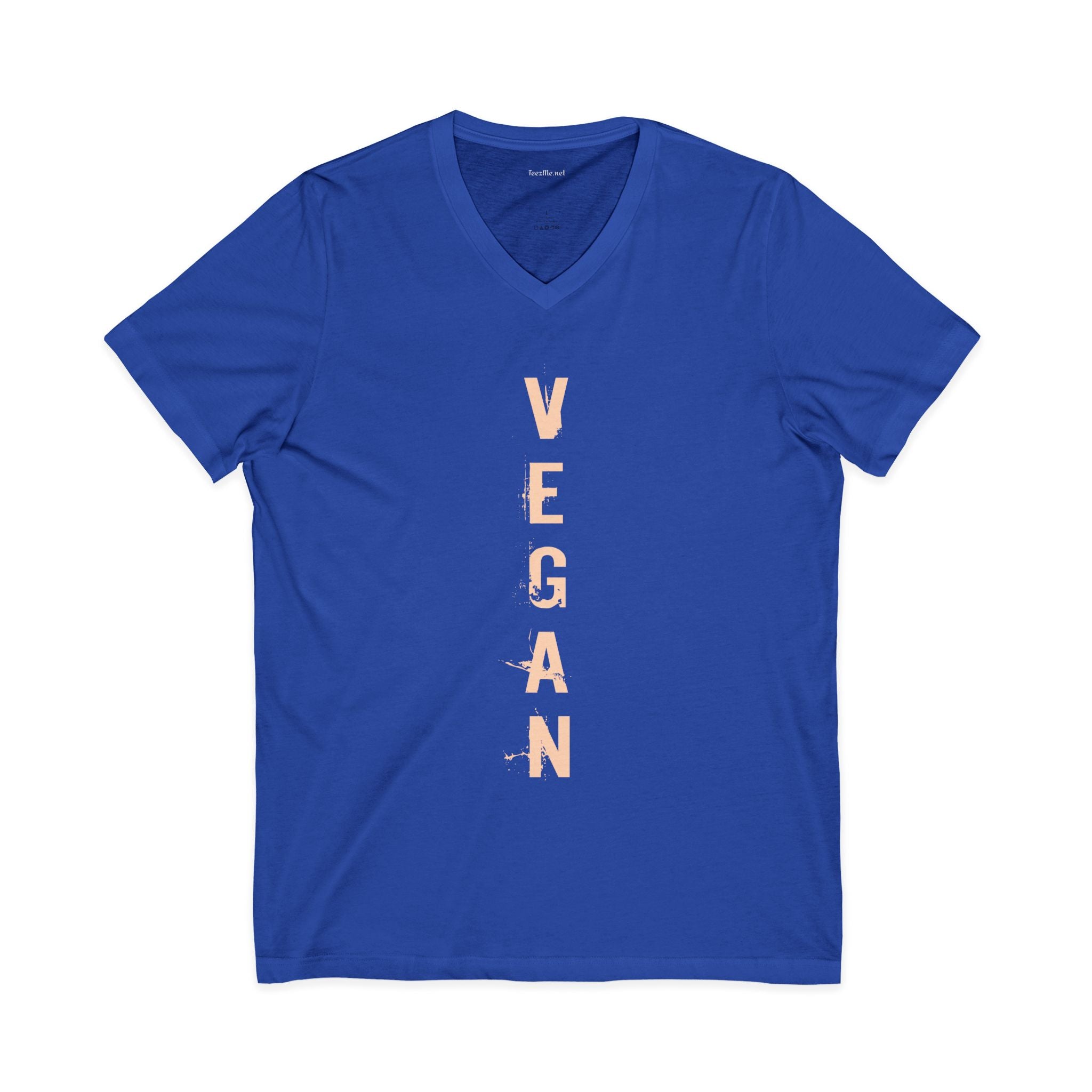 VEGAN Unisex Jersey Short Sleeve V-Neck Tee