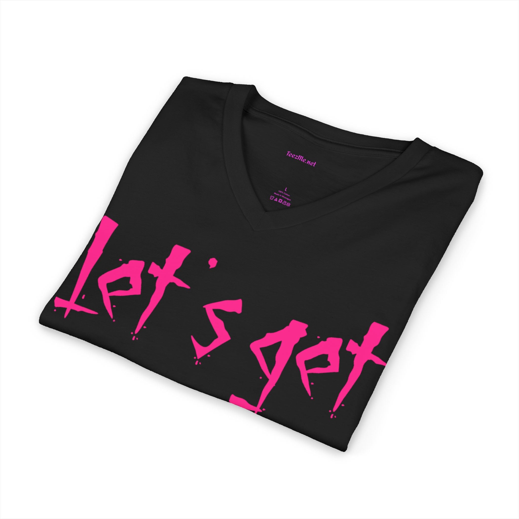 Let's Get Witchy V-Neck Tee — Pink Witch Shirt