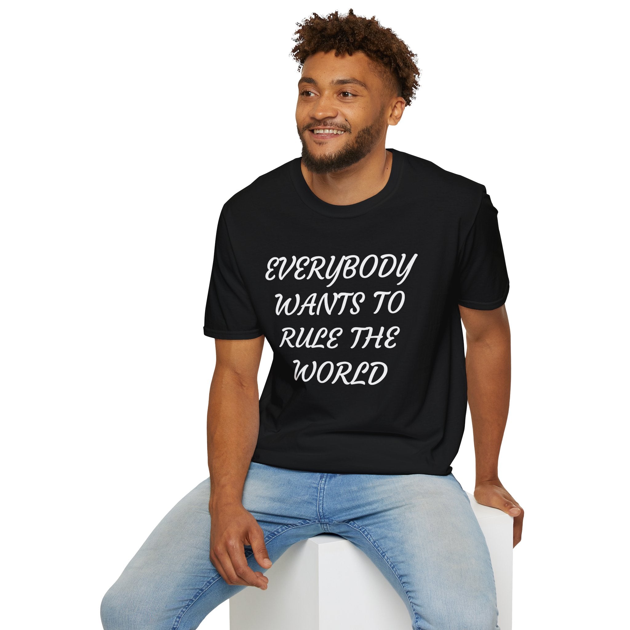 Everybody Wants to Rule the World - Unisex Softstyle T-Shirt 100% Cotton Graphic