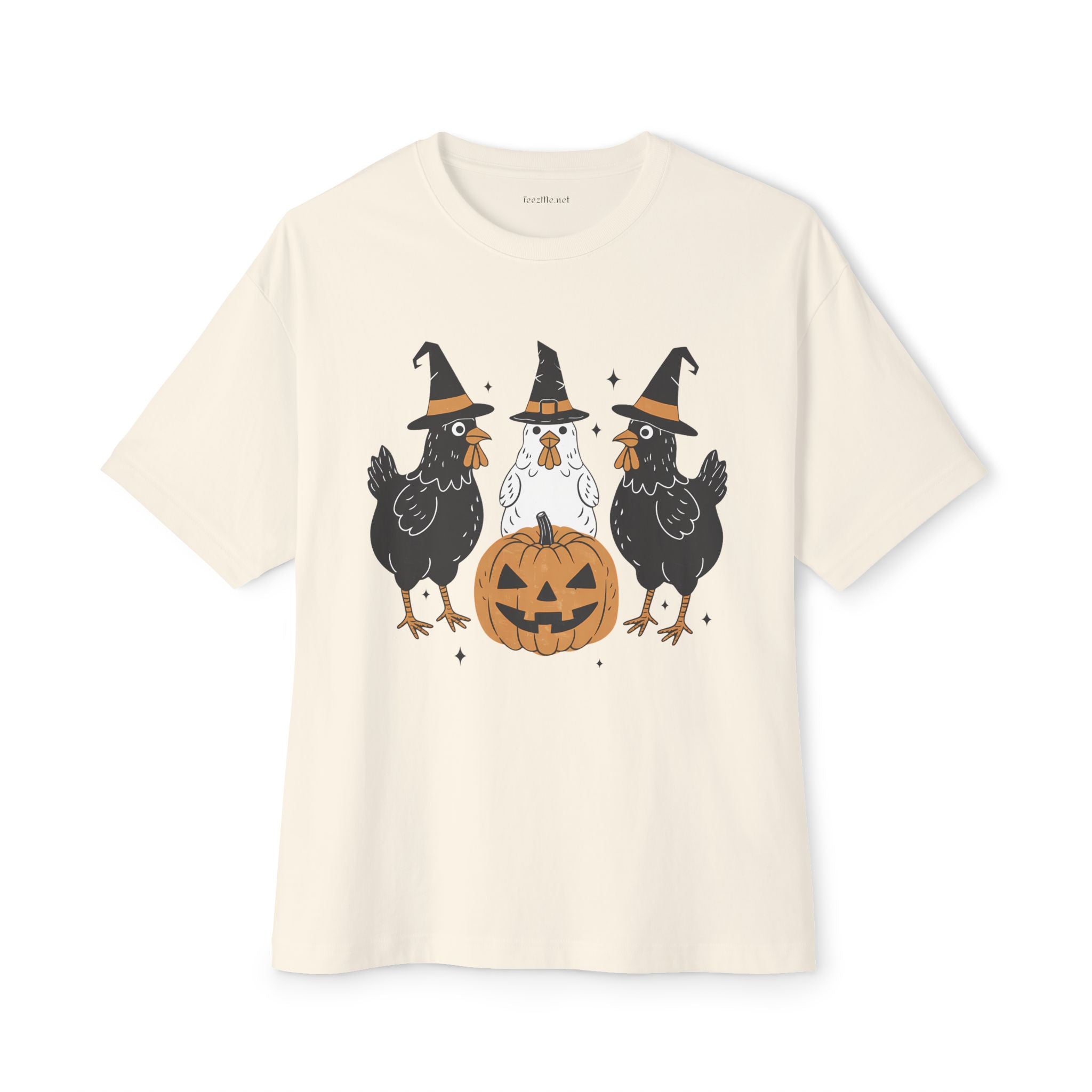 Witchy Chickens Unisex Oversized Boxy Tee