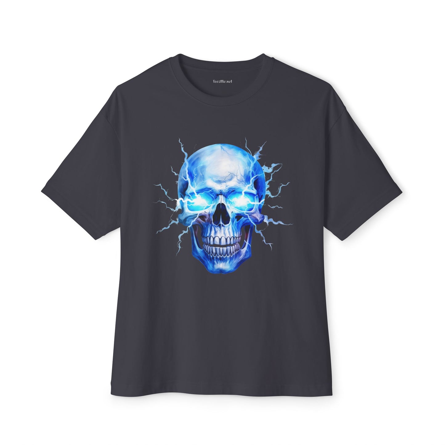 Blue Skull 04 Unisex Oversized Boxy Tee