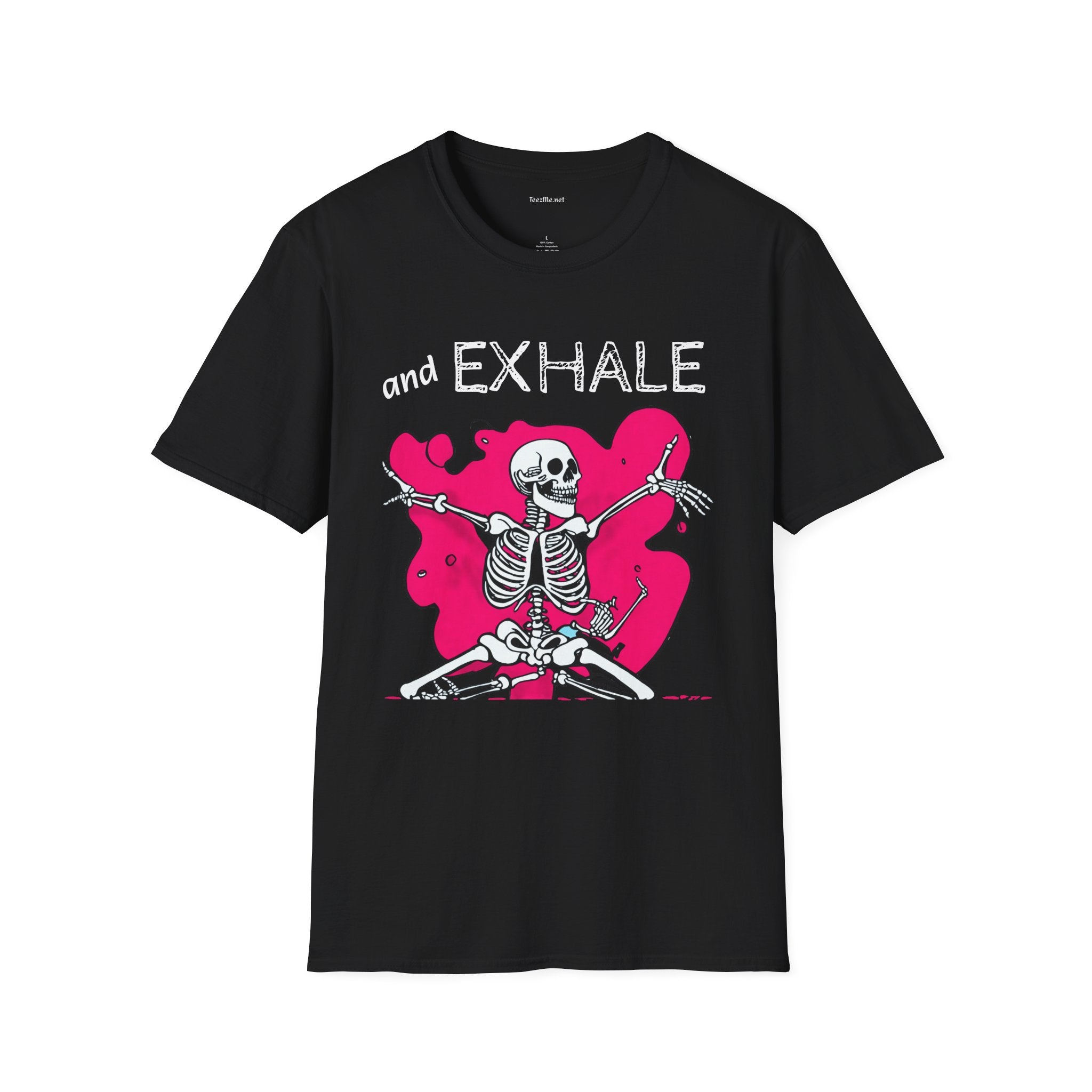 and EXHALE Unisex Softstyle T-Shirt 100% Cotton Graphic