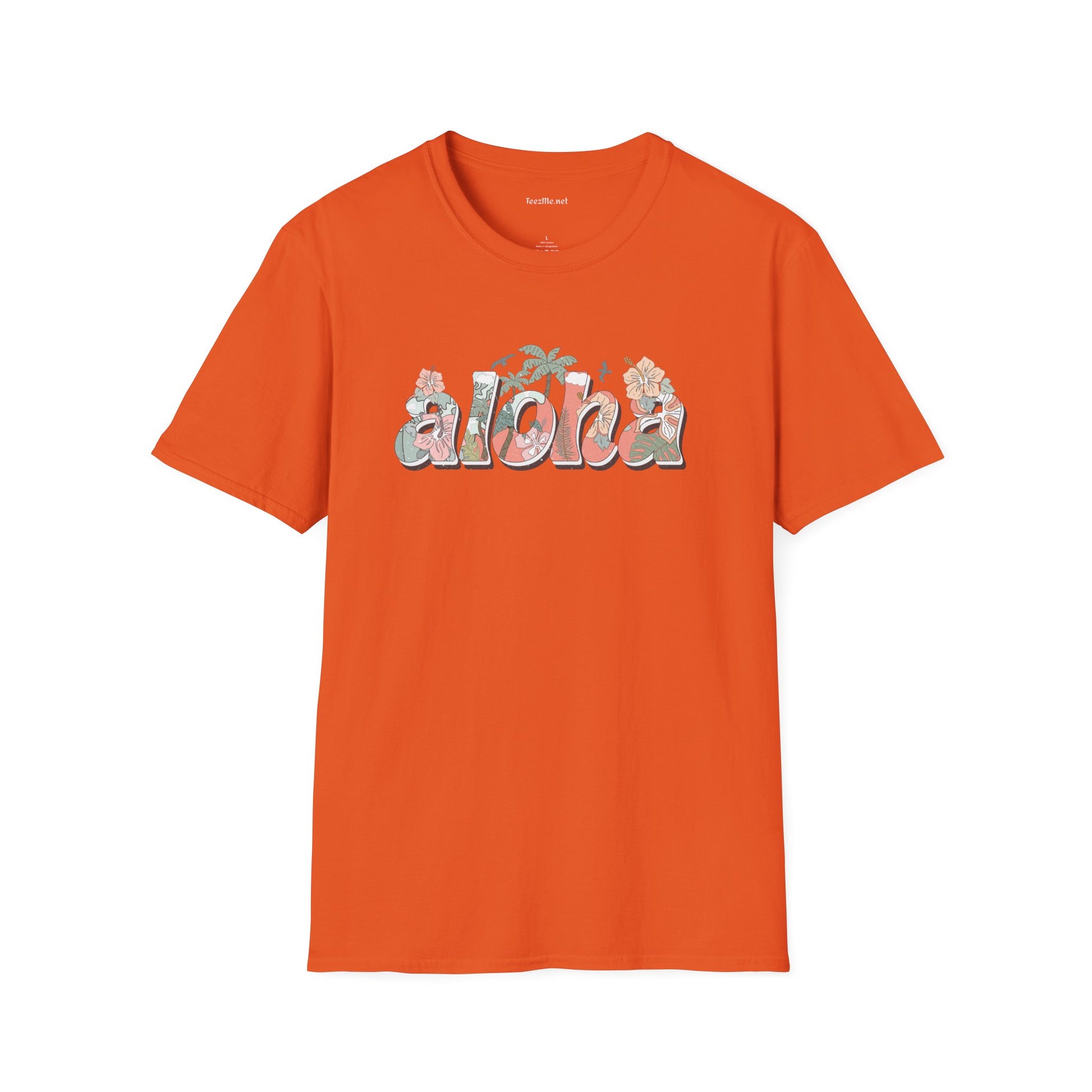 Aloha Unisex Softstyle T-Shirt 100% Cotton Graphic
